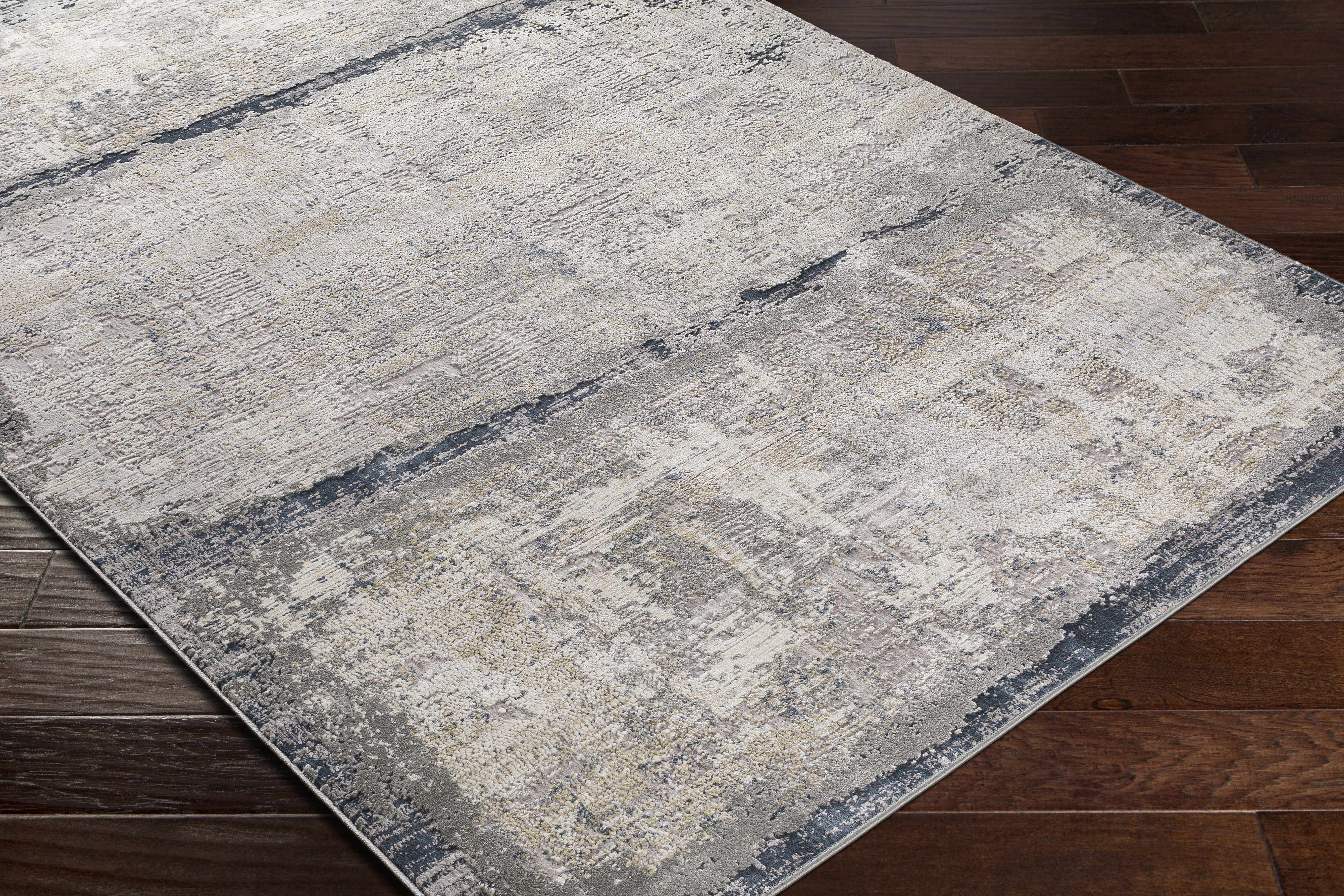 Rainworth Modern Slate Luxe Rug - Clearance - Image 7