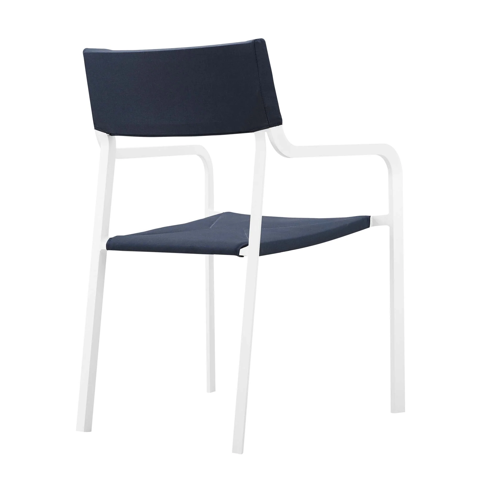 Raleigh Outdoor Patio Aluminum Armchair Set of 2 by Modway - Image 4