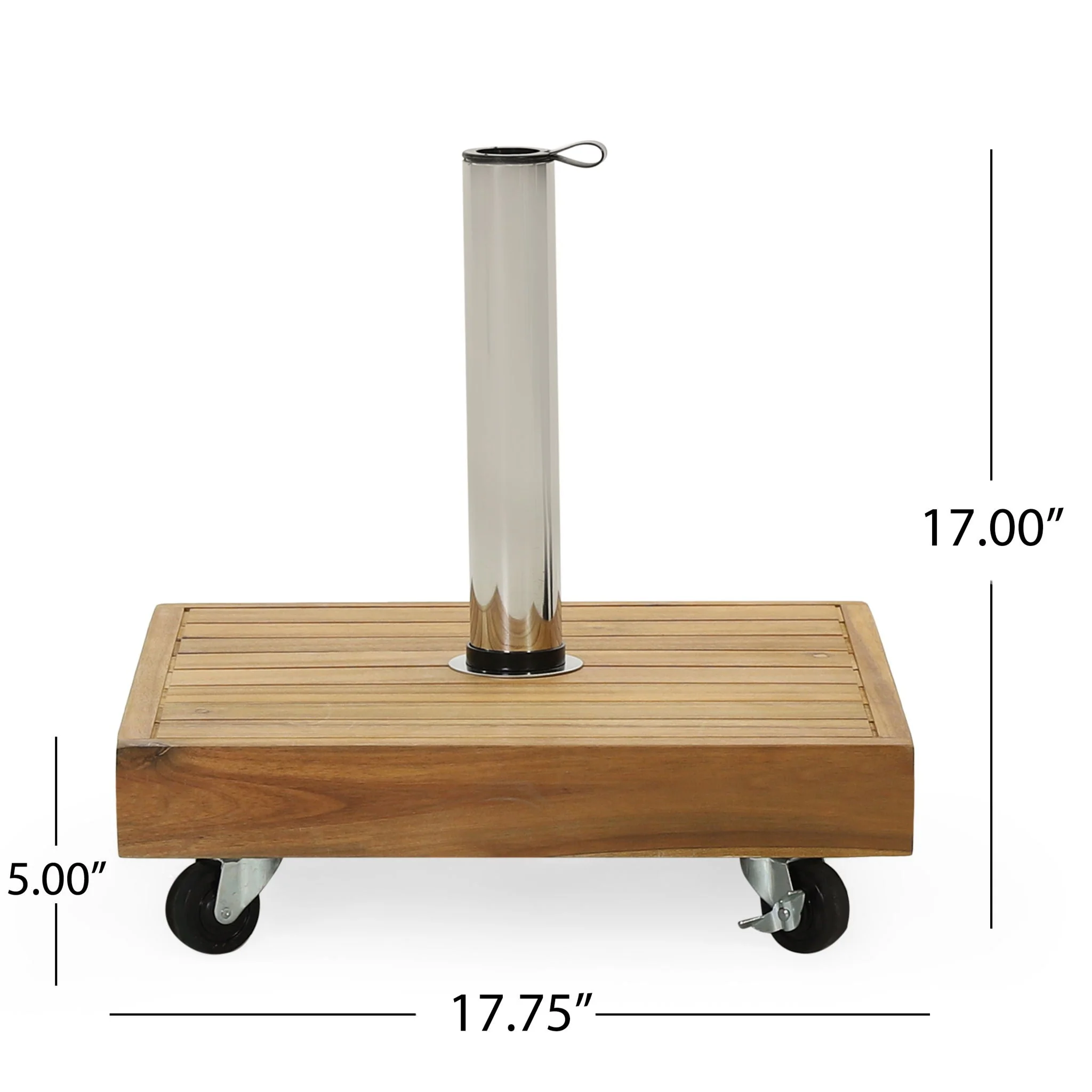 Ralph Square Umbrella Base - Teak - Image 4