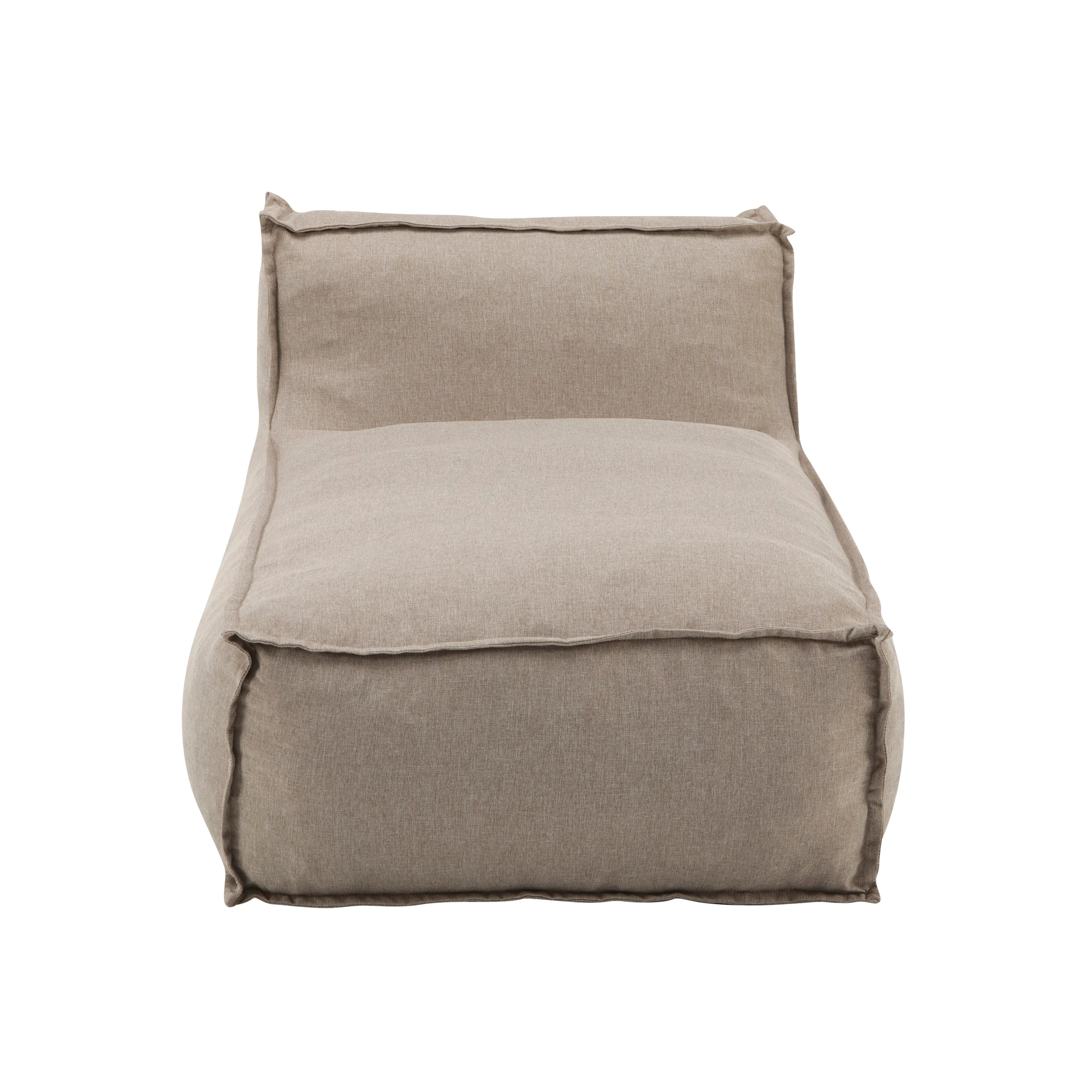 Ramona Outdoor Bean Bag Lounge Chair in Beige - Image 4