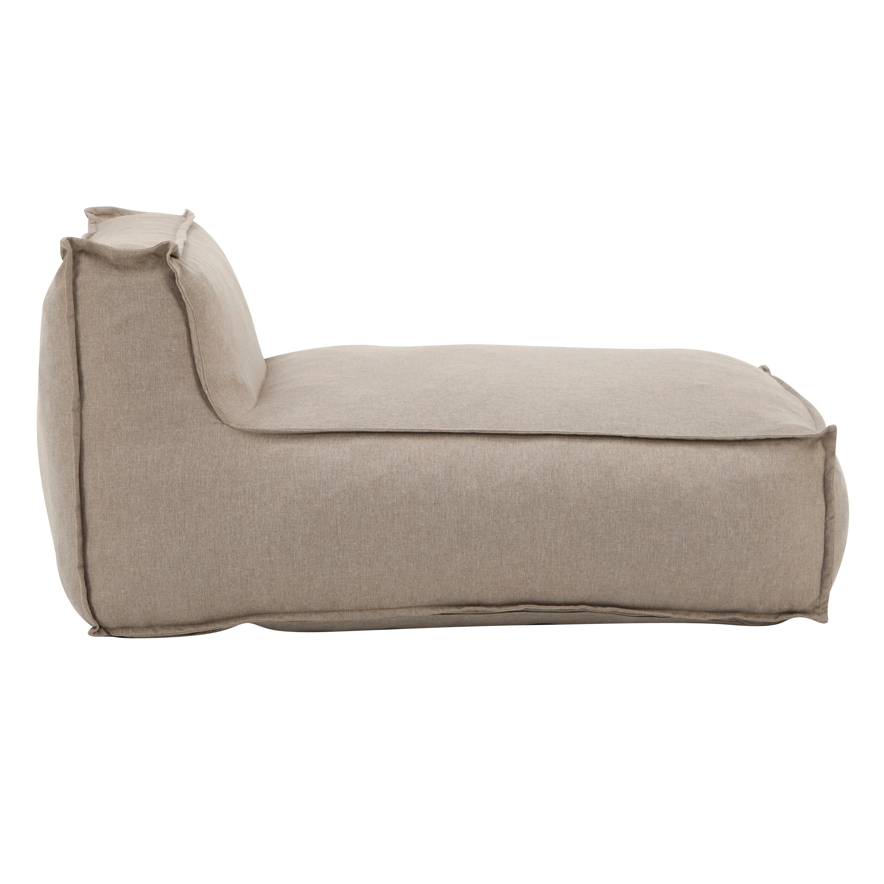 Ramona Outdoor Bean Bag Lounge Chair in Beige - Image 5