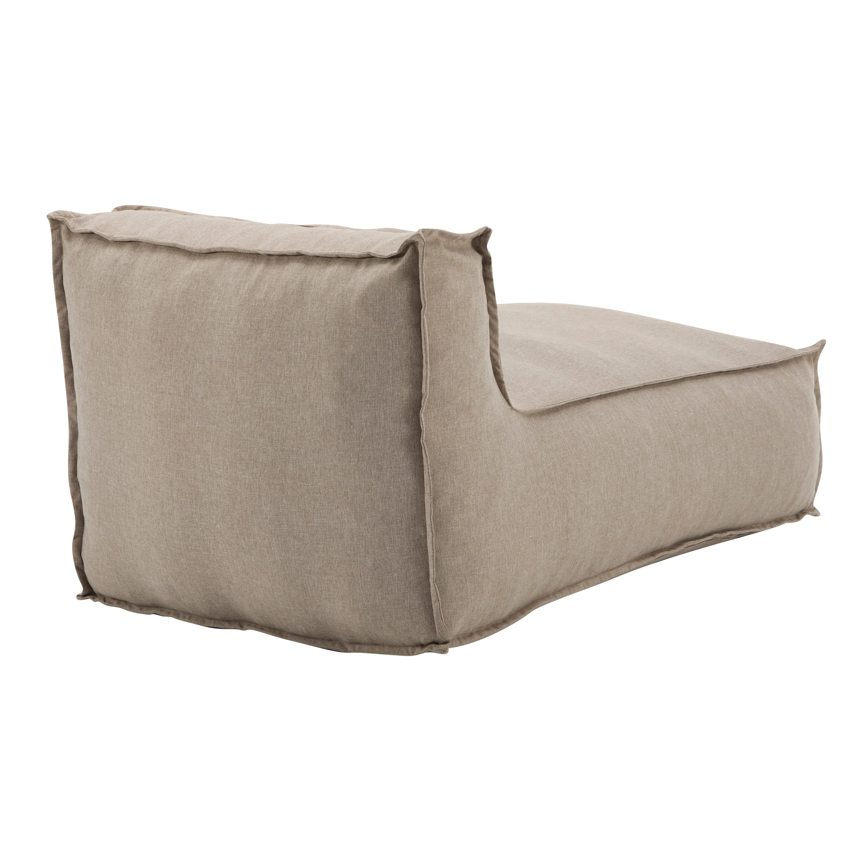 Ramona Outdoor Bean Bag Lounge Chair in Beige - Image 6