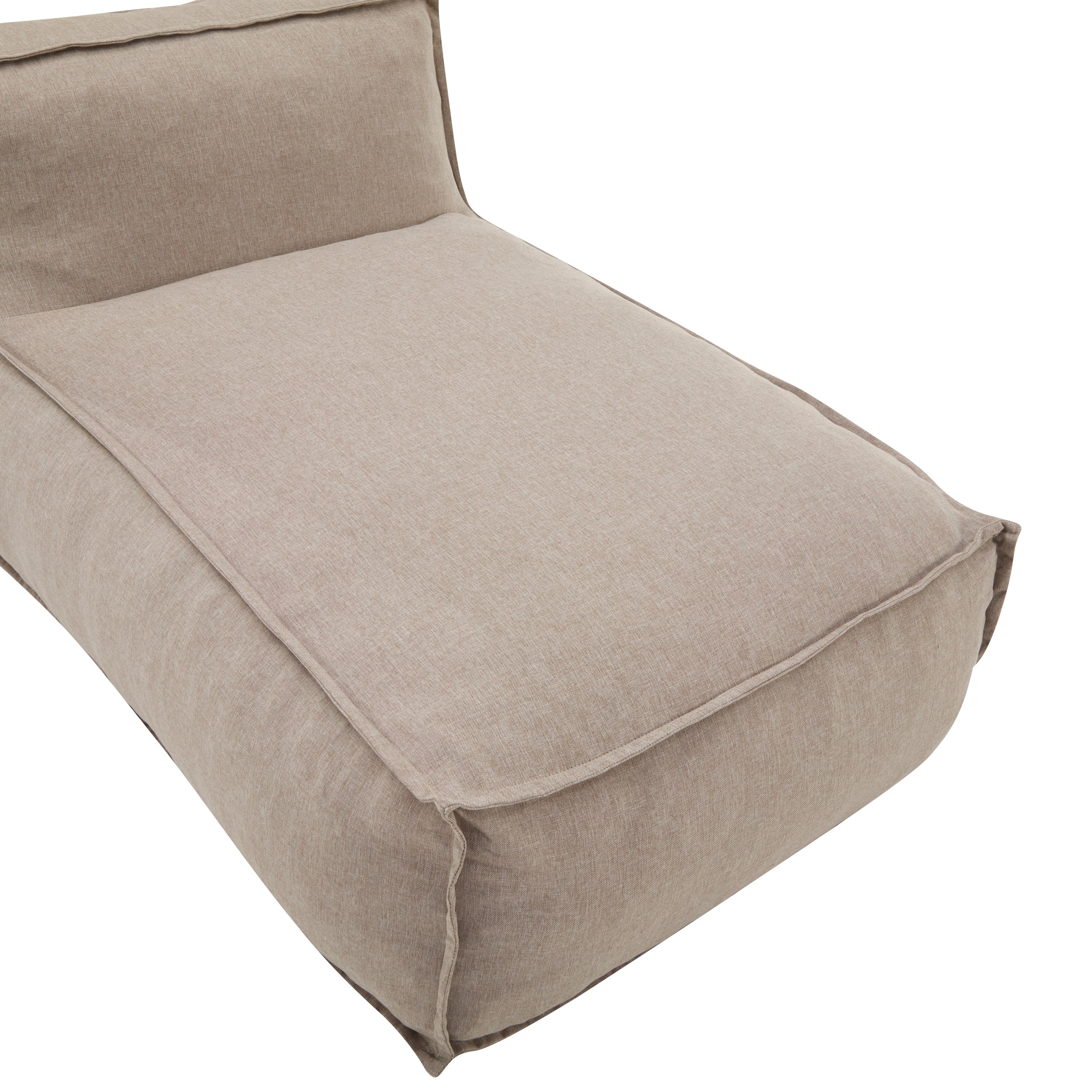 Ramona Outdoor Bean Bag Lounge Chair in Beige - Image 8
