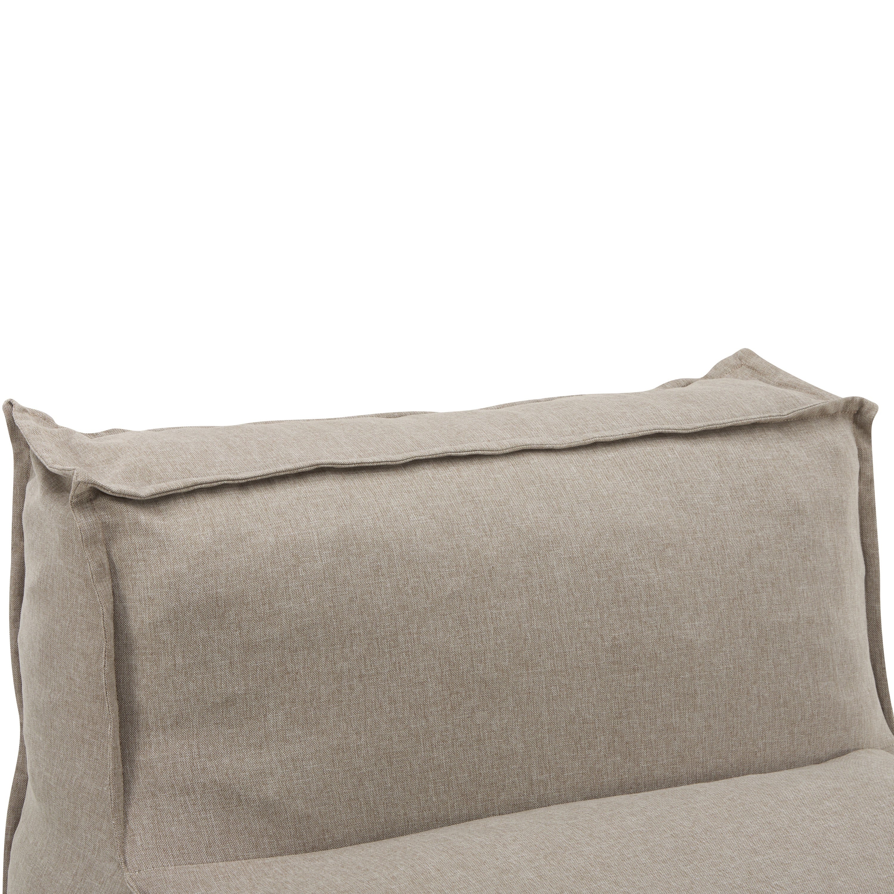 Ramona Outdoor Bean Bag Lounge Chair in Beige - Image 9