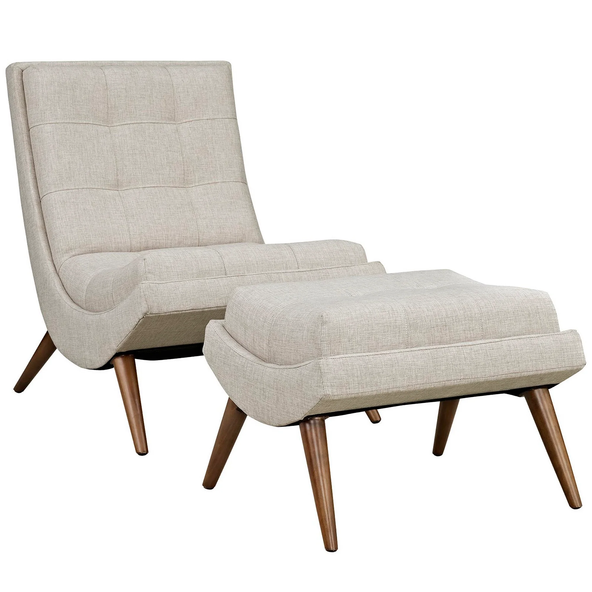 Ramp Upholstered Fabric Lounge Chair Set by Modway - Image 12