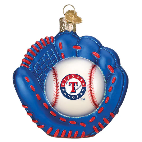 Rangers Baseball Mitt Ornament - Image 3