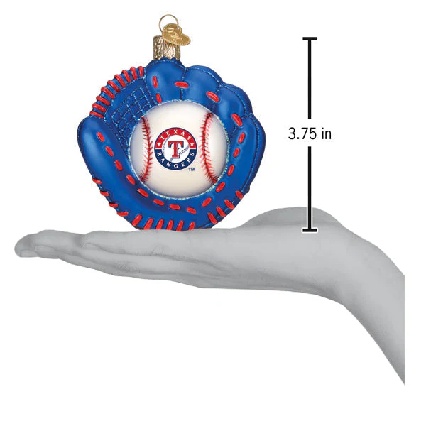 Rangers Baseball Mitt Ornament - Image 5