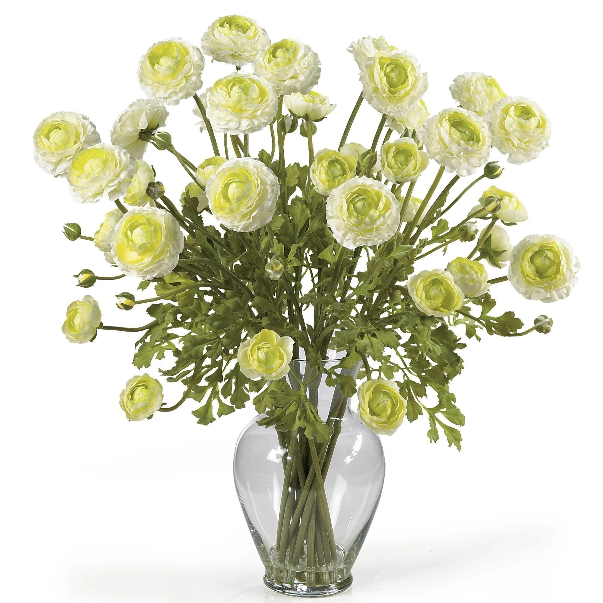 Ranunculus Liquid Illusion Silk Flower Arrangement - Image 3