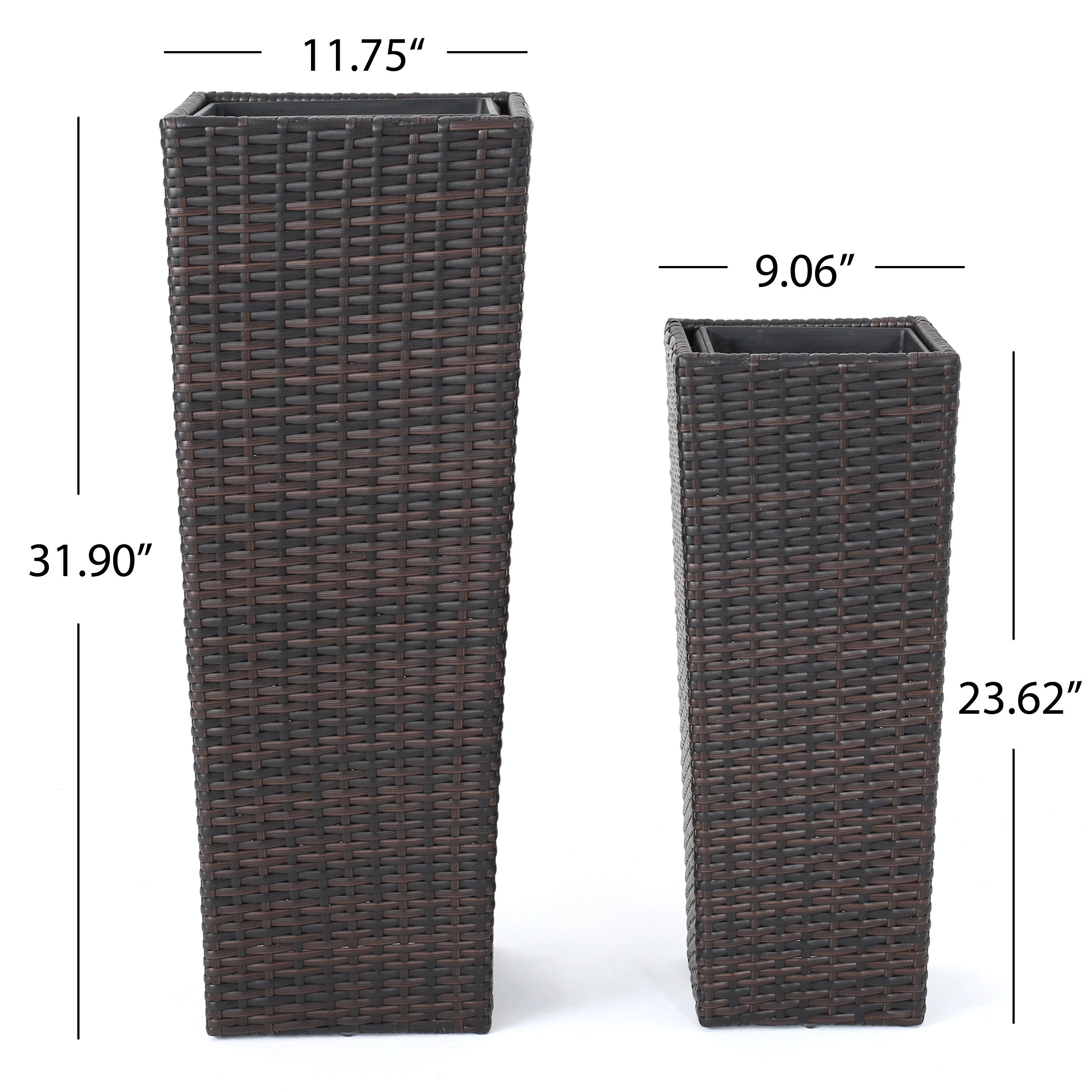 Rattan Flower Pot - Brown - Image 5