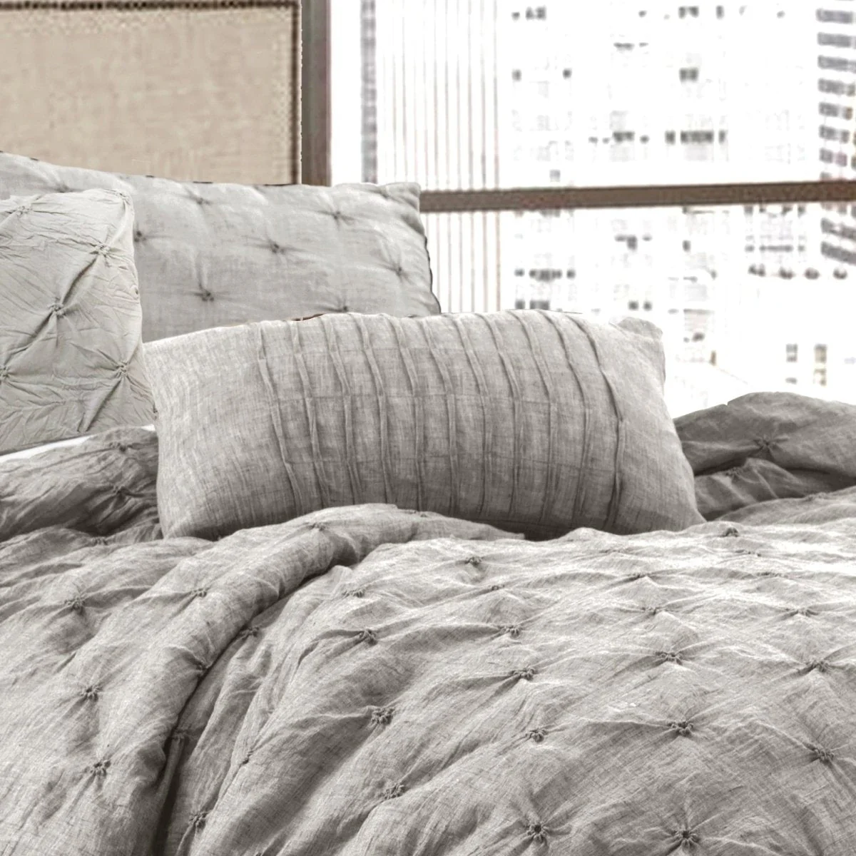 Ravello Pintuck 5 Piece Comforter Set - Image 23