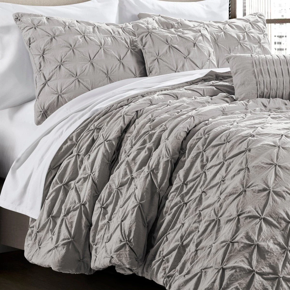 Ravello Pintuck 5 Piece Comforter Set - Image 30