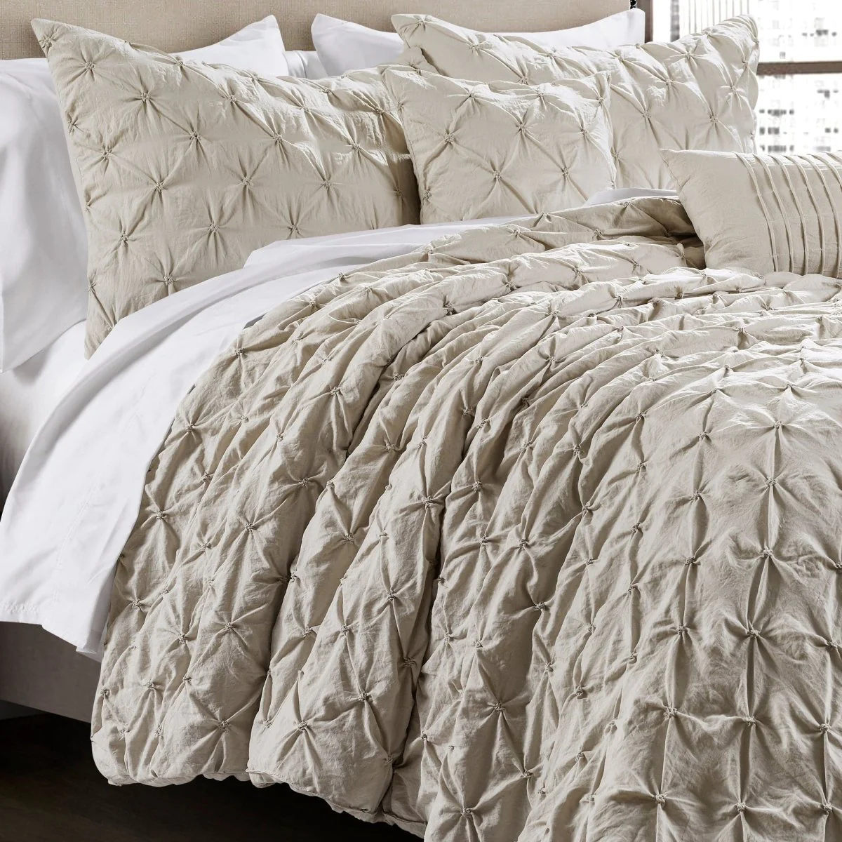Ravello Pintuck 5 Piece Comforter Set - Image 39