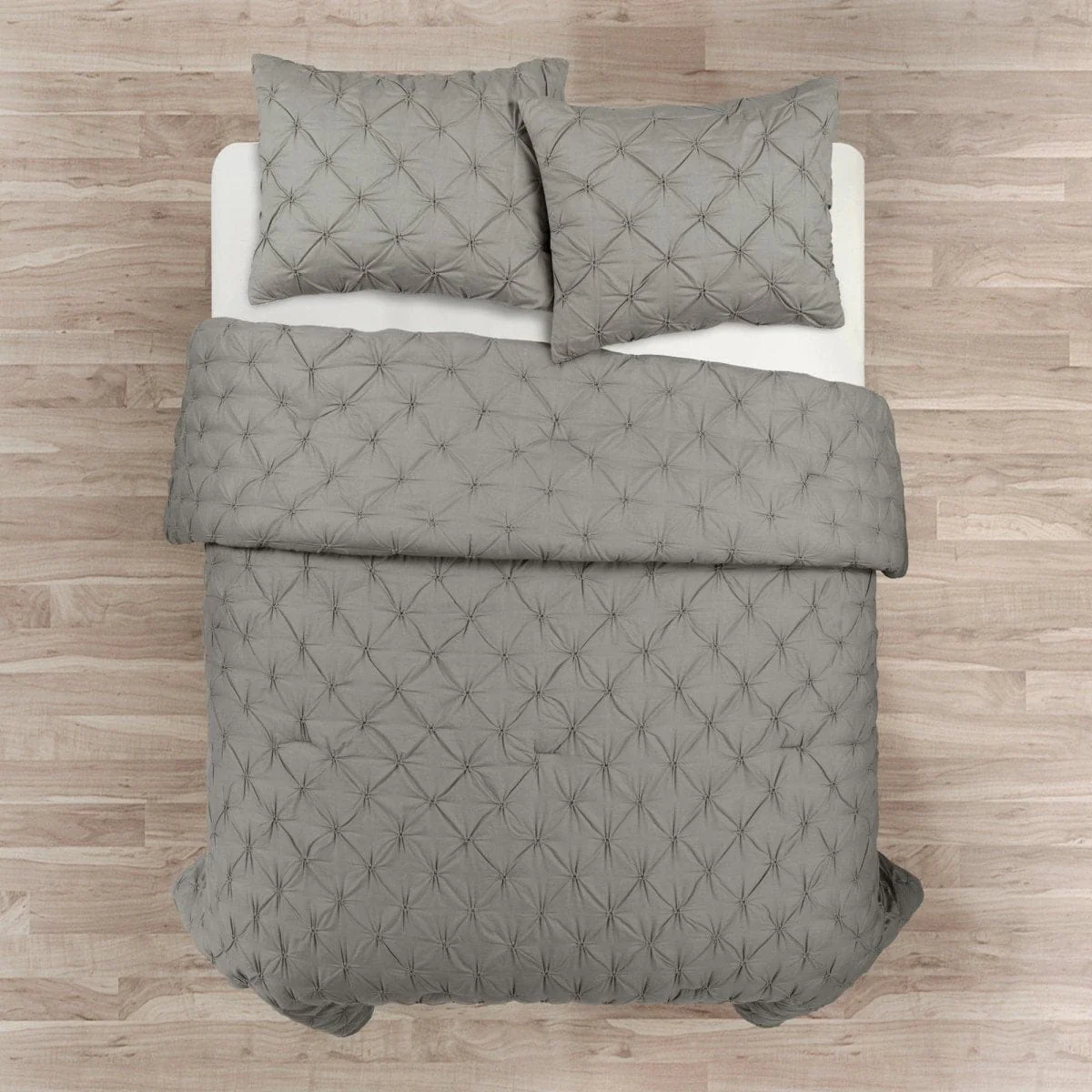 Ravello Pintuck Cotton Comforter 3 Piece Set - Image 9