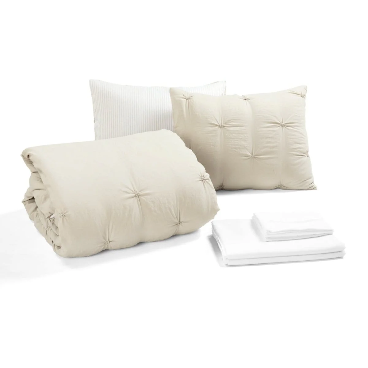 Ravello Pintuck Reversible Comforter Bed In A Bag - Image 10