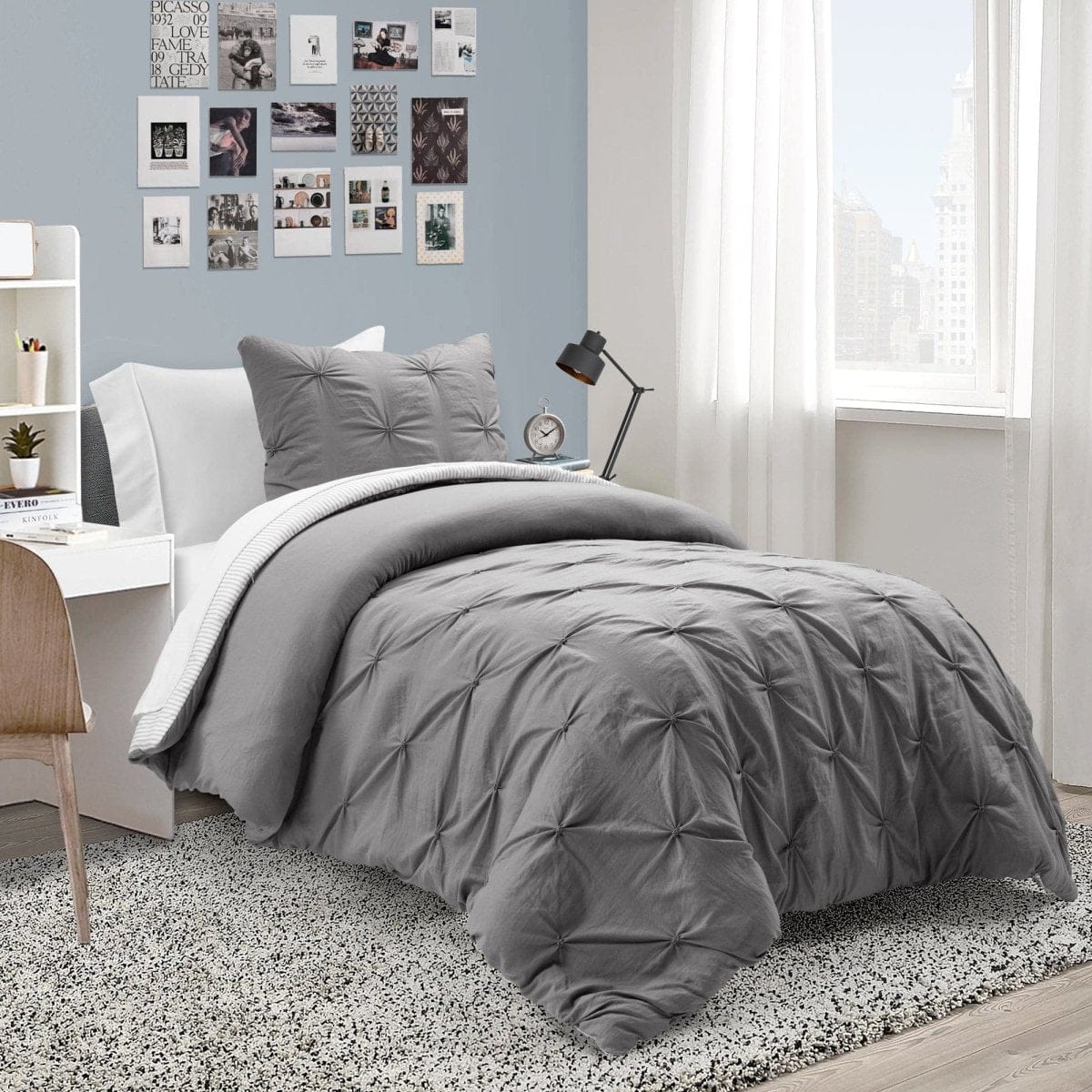 Ravello Pintuck Reversible Comforter Bed In A Bag - Image 11