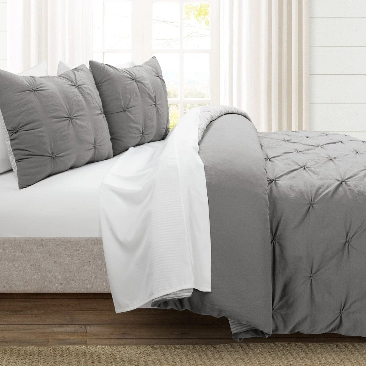Ravello Pintuck Reversible Comforter Bed In A Bag - Image 13