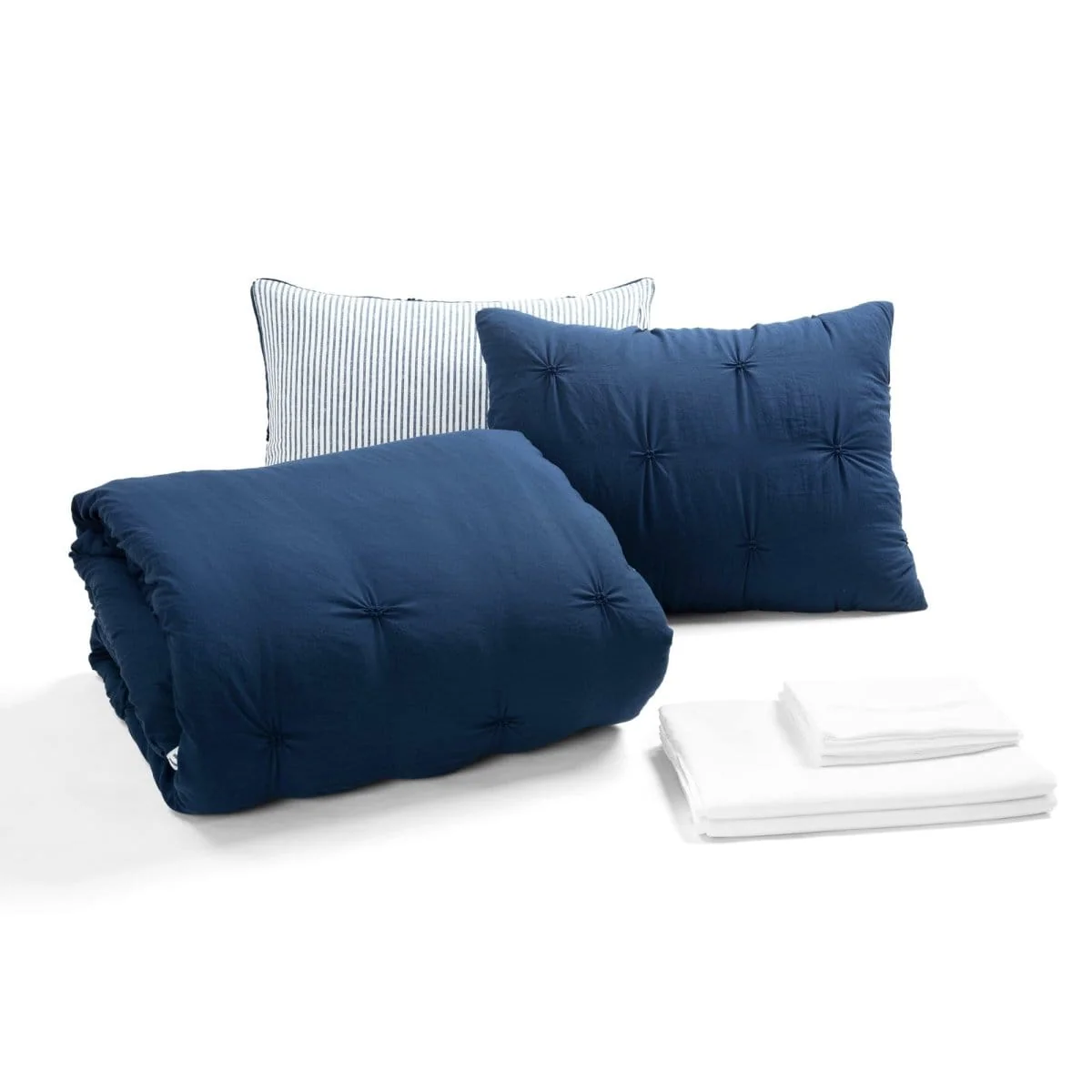 Ravello Pintuck Reversible Comforter Bed In A Bag - Image 29