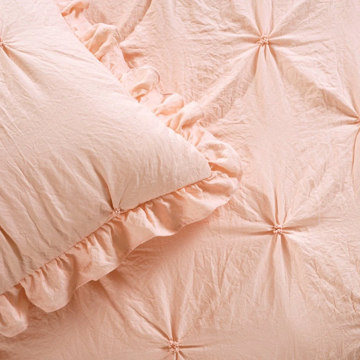 Ravello Pintuck Ruffle Skirt Bedspread Set - Image 12