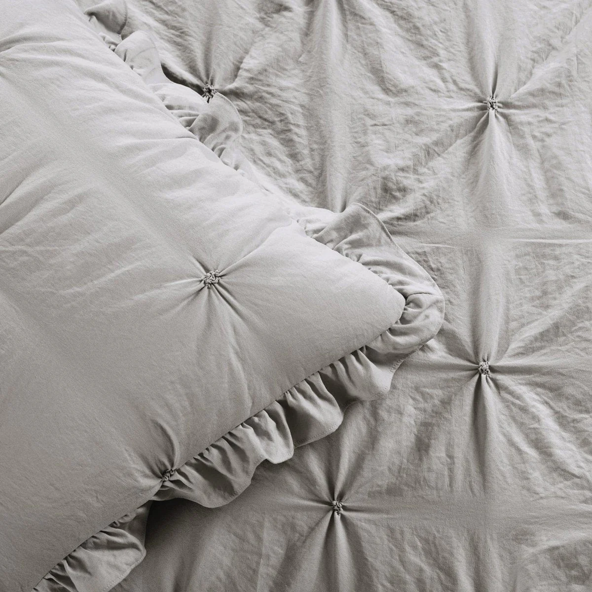 Ravello Pintuck Ruffle Skirt Bedspread Set - Image 16