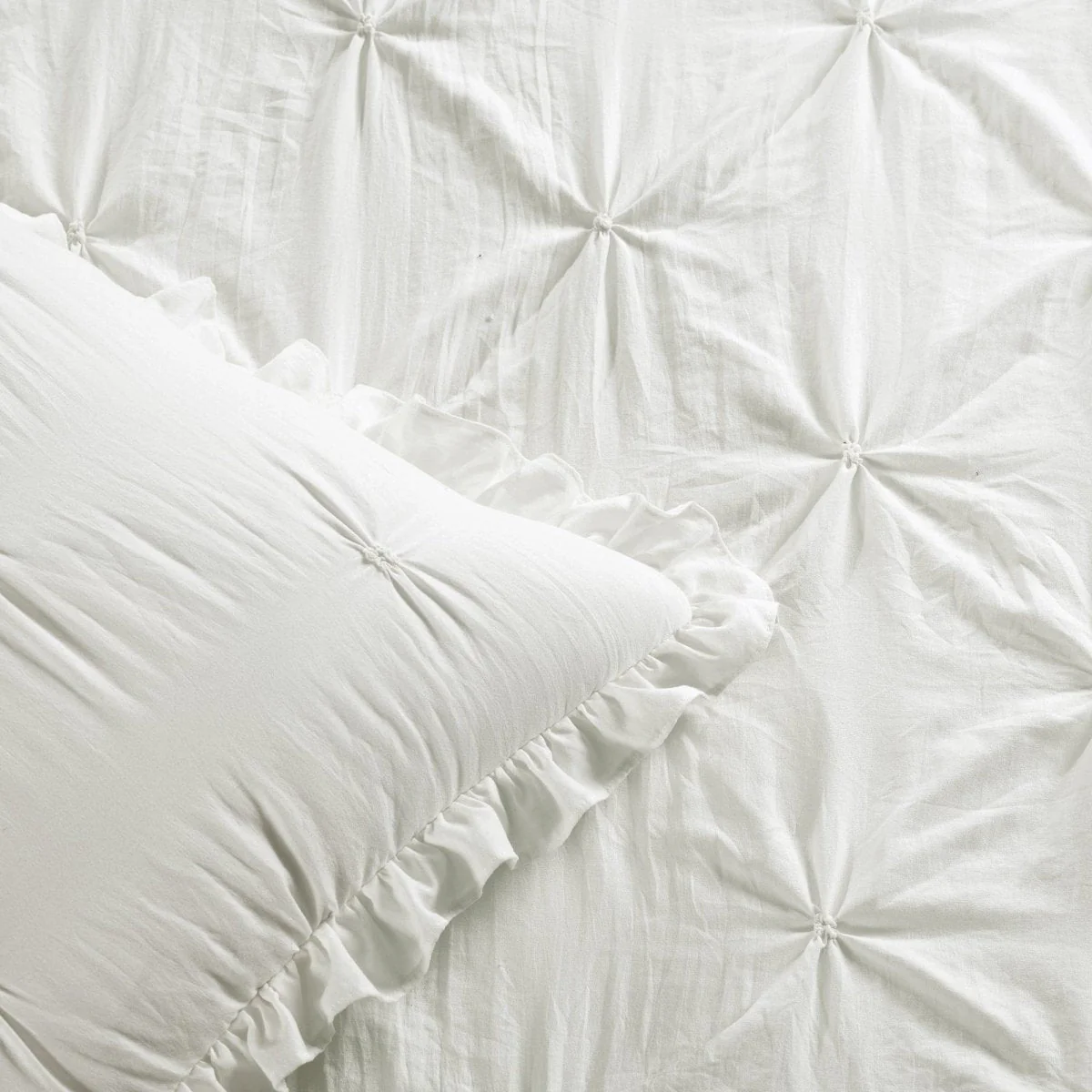 Ravello Pintuck Ruffle Skirt Bedspread Set - Image 21