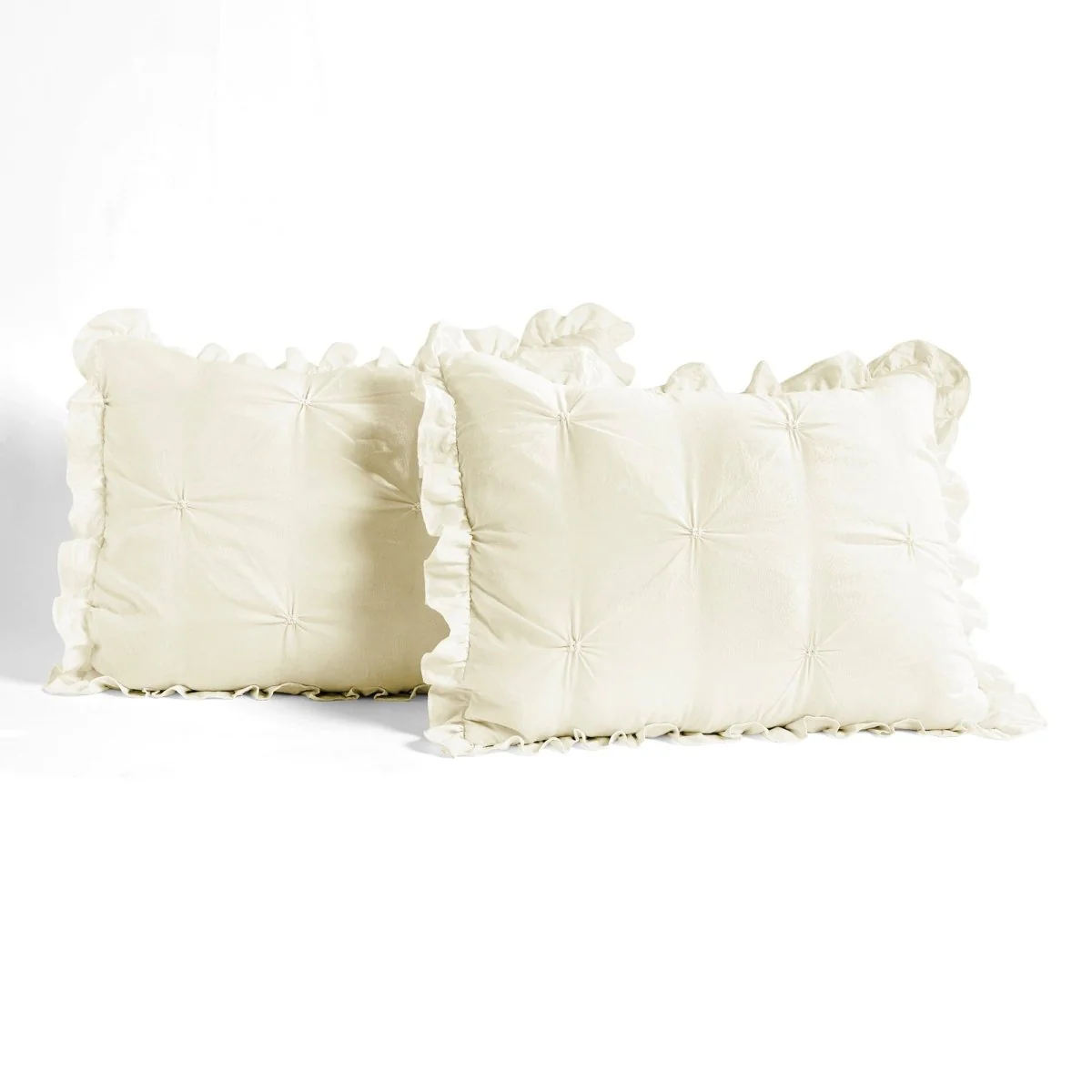 Ravello Pintuck Ruffle Skirt Bedspread Set - Image 5