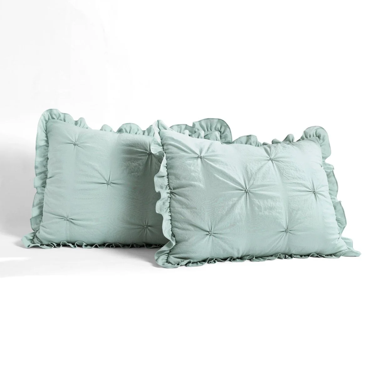 Ravello Pintuck Ruffle Skirt Bedspread Set - Image 8