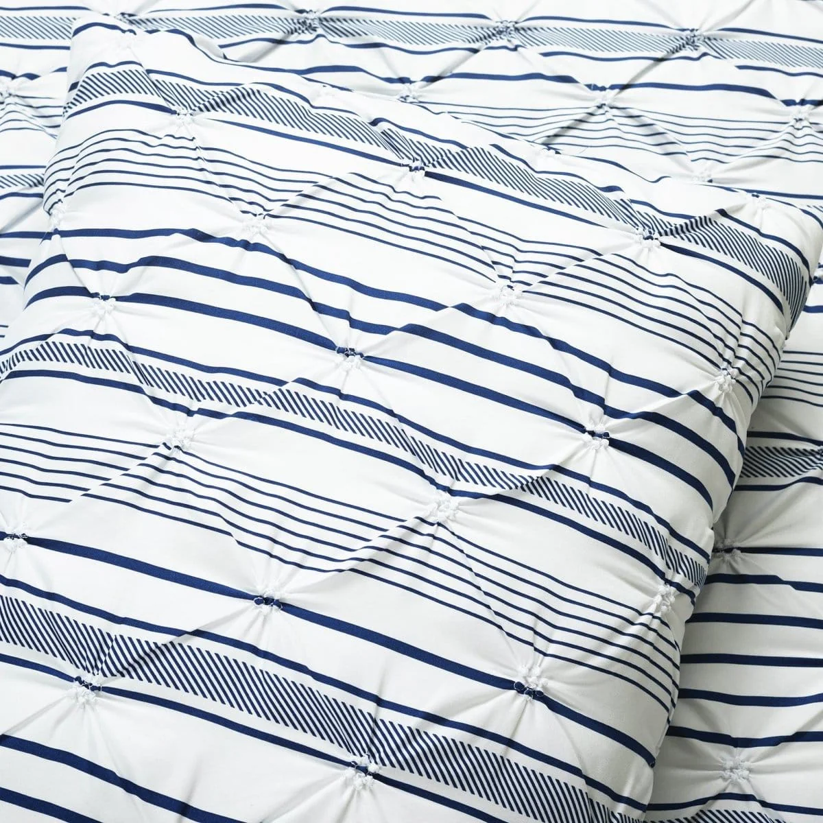 Ravello Pintuck Stripe 5 Piece Comforter Set - Image 15