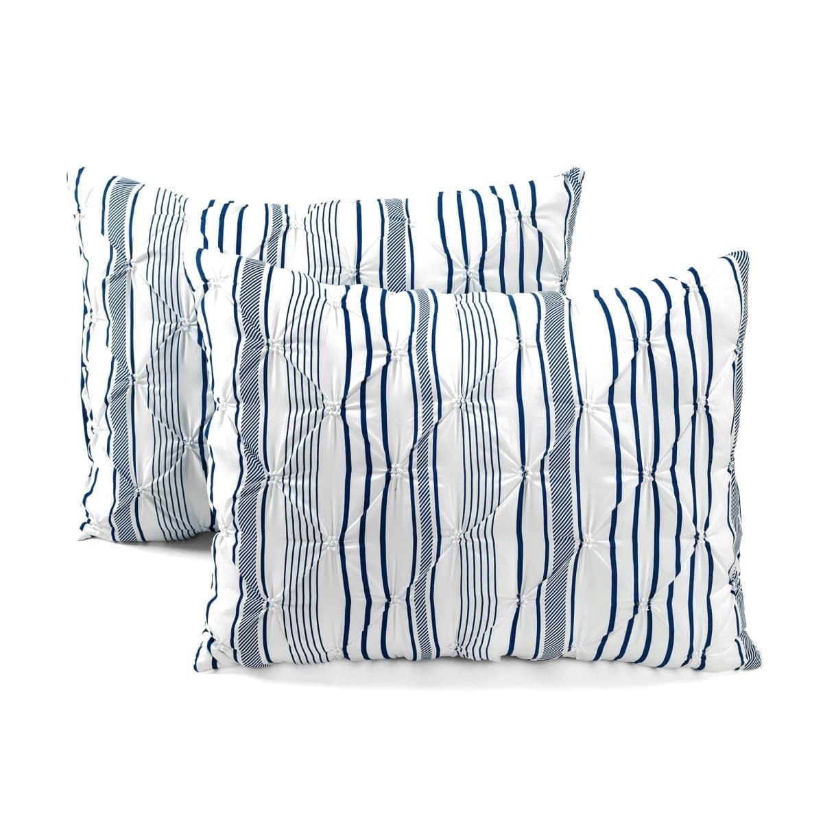 Ravello Pintuck Stripe 5 Piece Comforter Set - Image 17