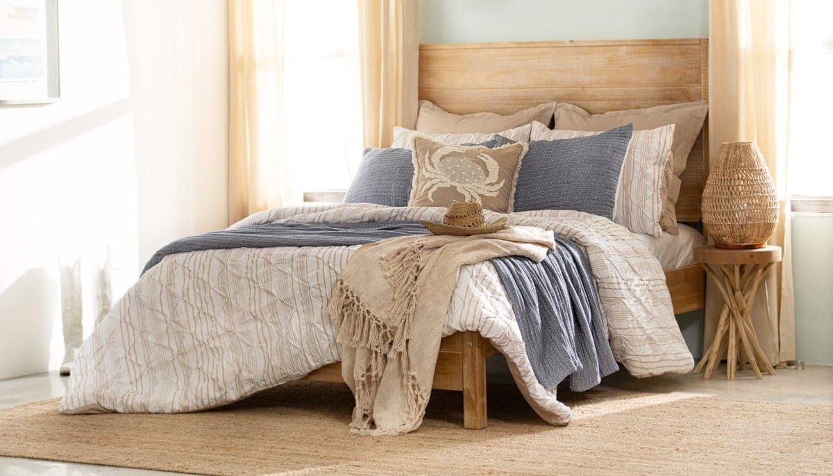Ravello Pintuck Stripe 5 Piece Comforter Set - Image 27