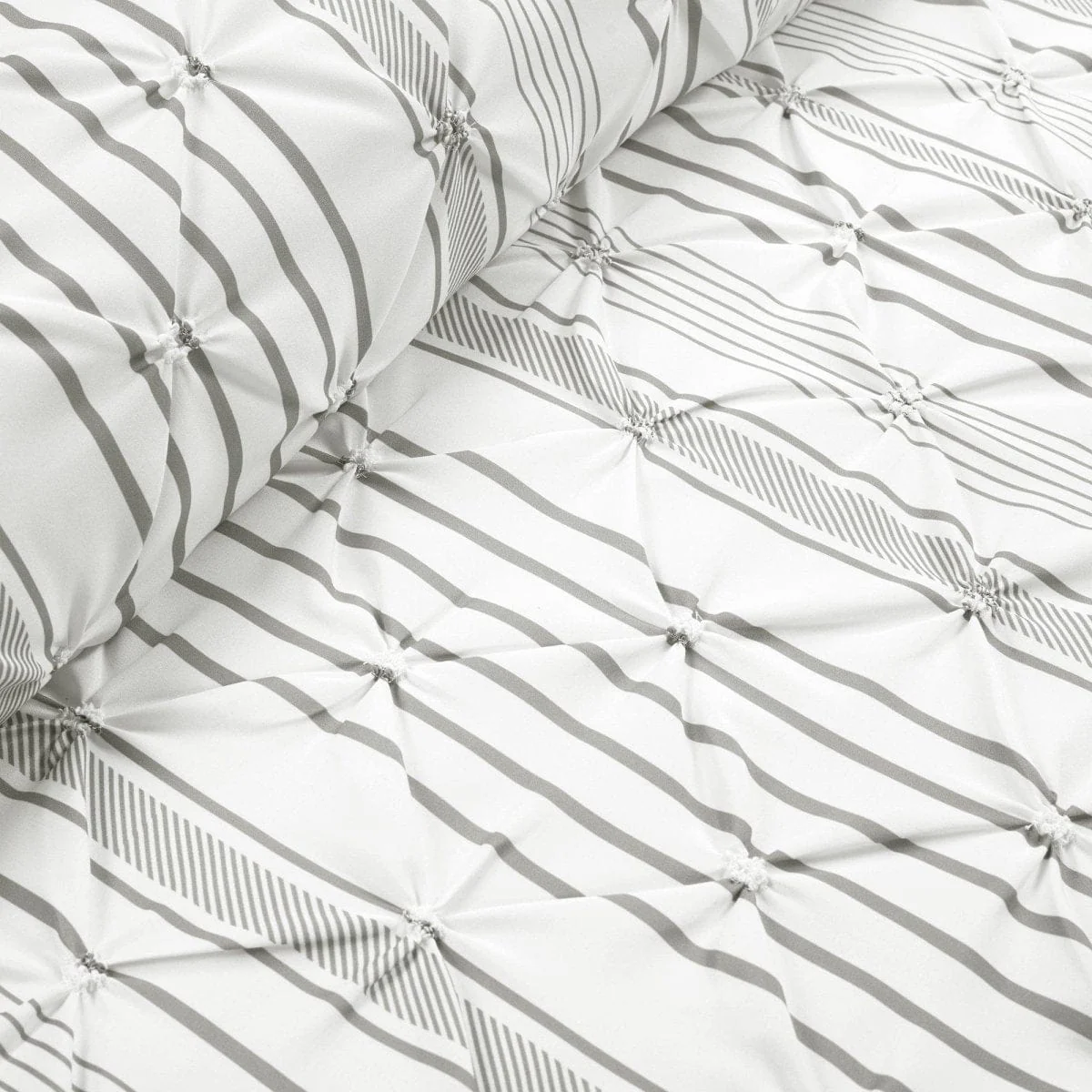 Ravello Pintuck Stripe 5 Piece Comforter Set - Image 5