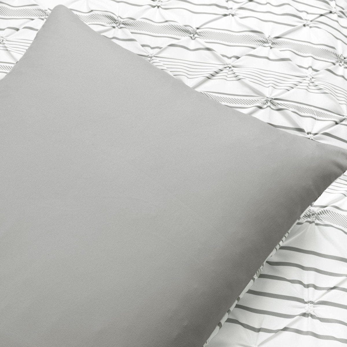 Ravello Pintuck Stripe 5 Piece Comforter Set - Image 8