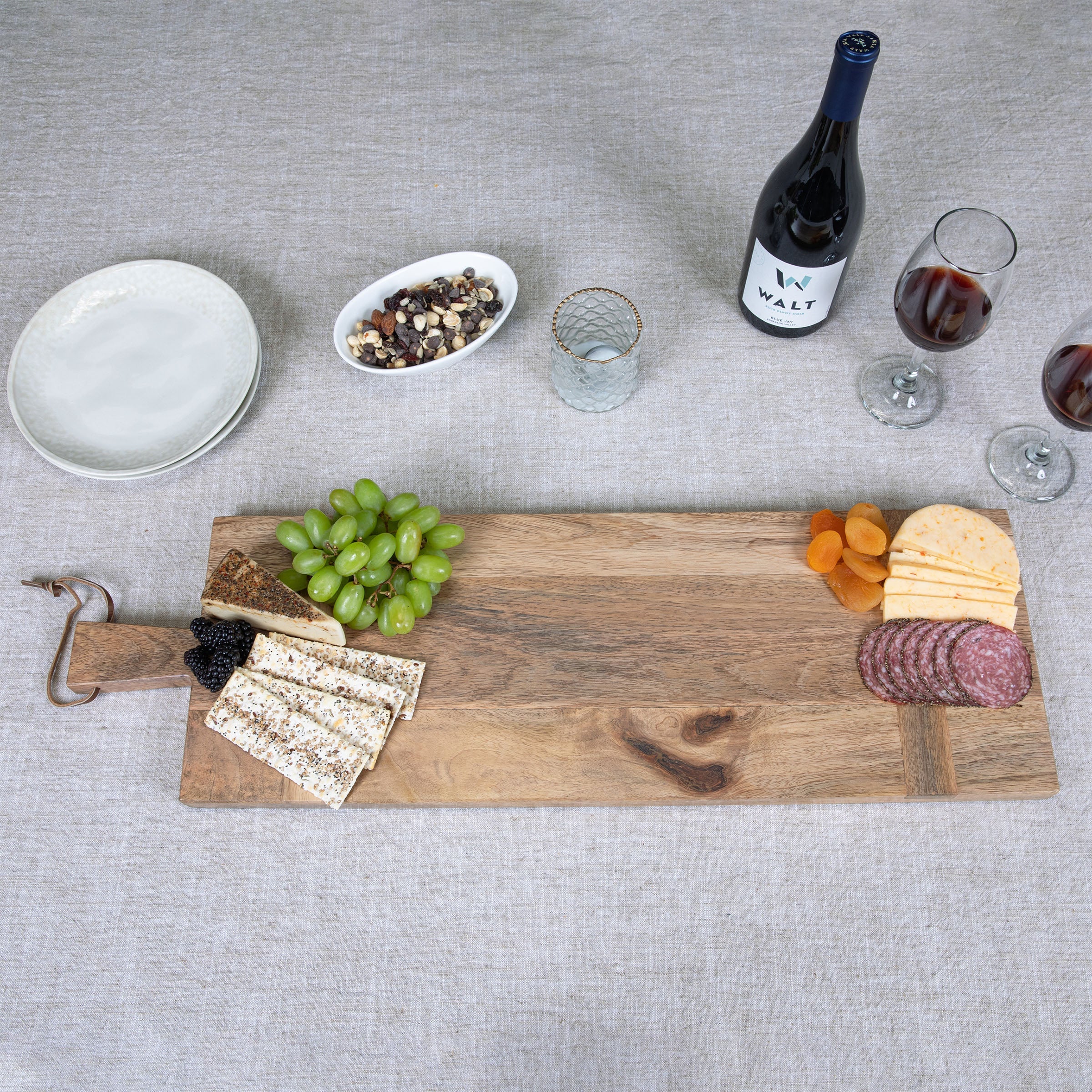 Ravi Rectangular Long Charcuterie Board - Image 2