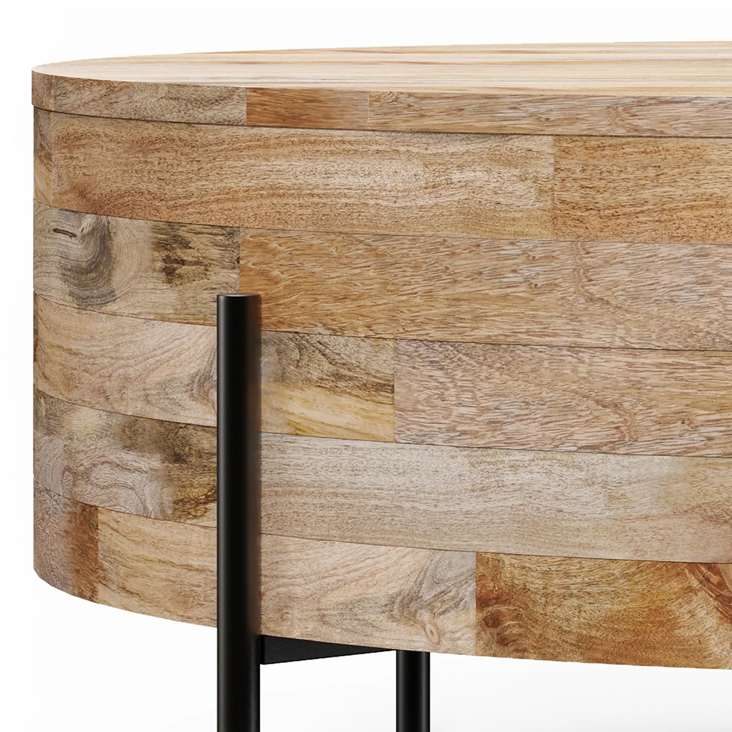Rayburn Drum Coffee Table - Natural - Image 2