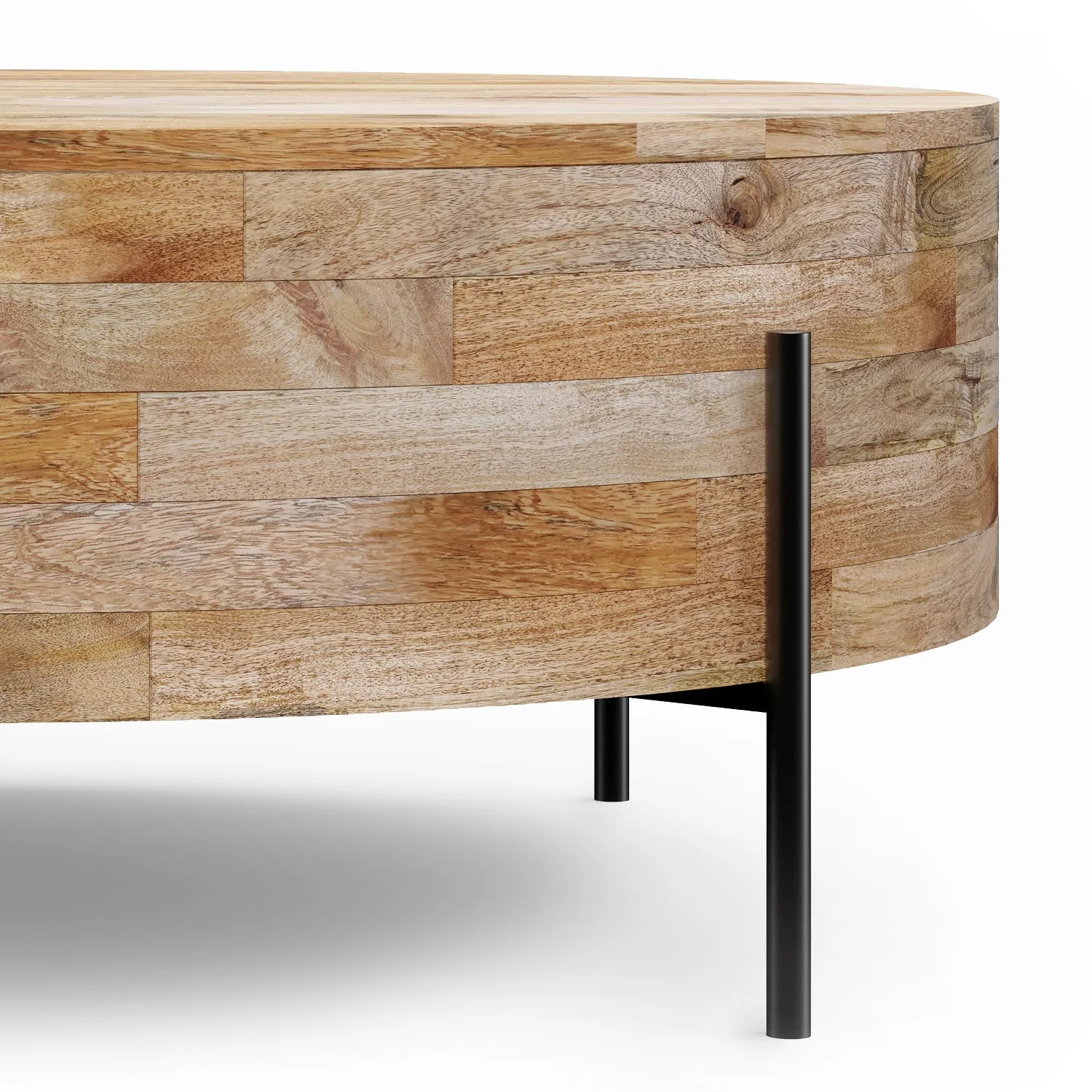 Rayburn Drum Coffee Table - Natural - Image 4