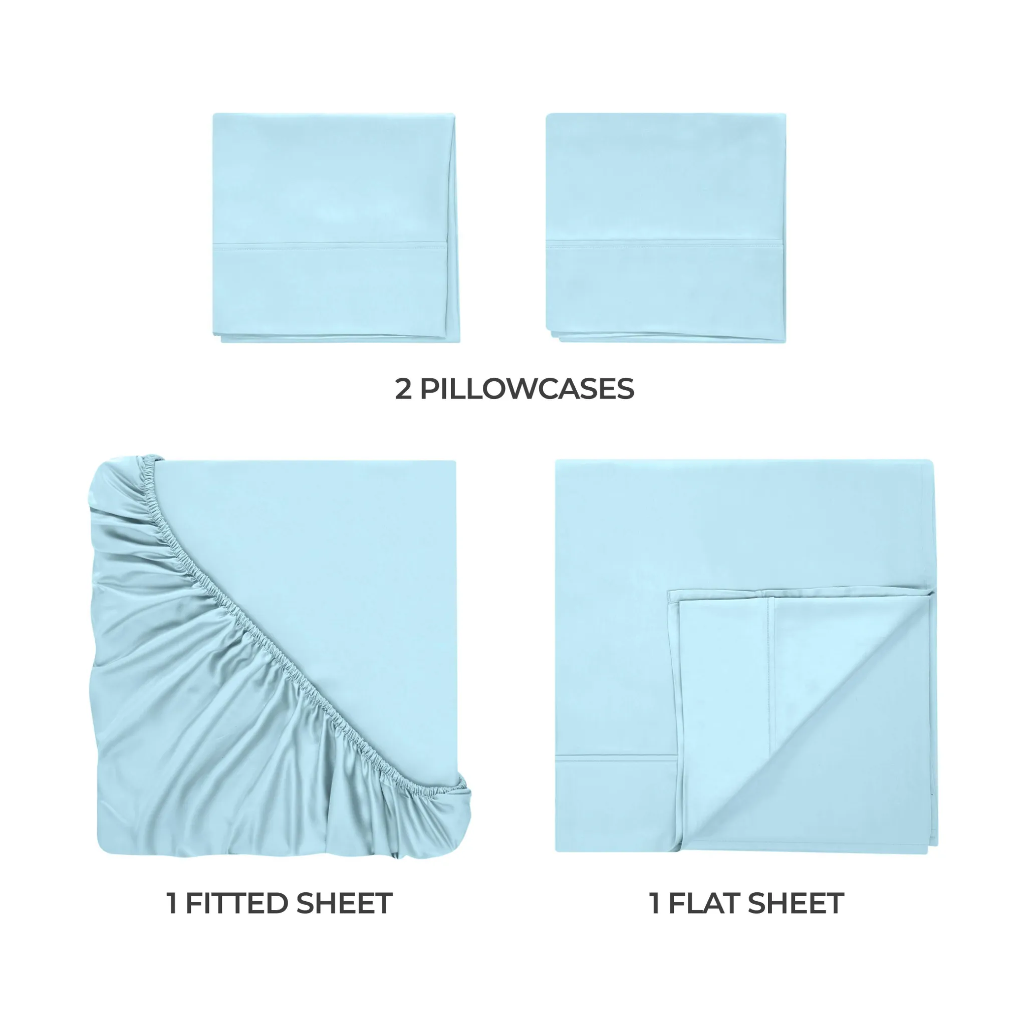 Bamboo Viscose 4-Piece Bed Sheet Set 300 Thread Count Deep Pocket - Image 22