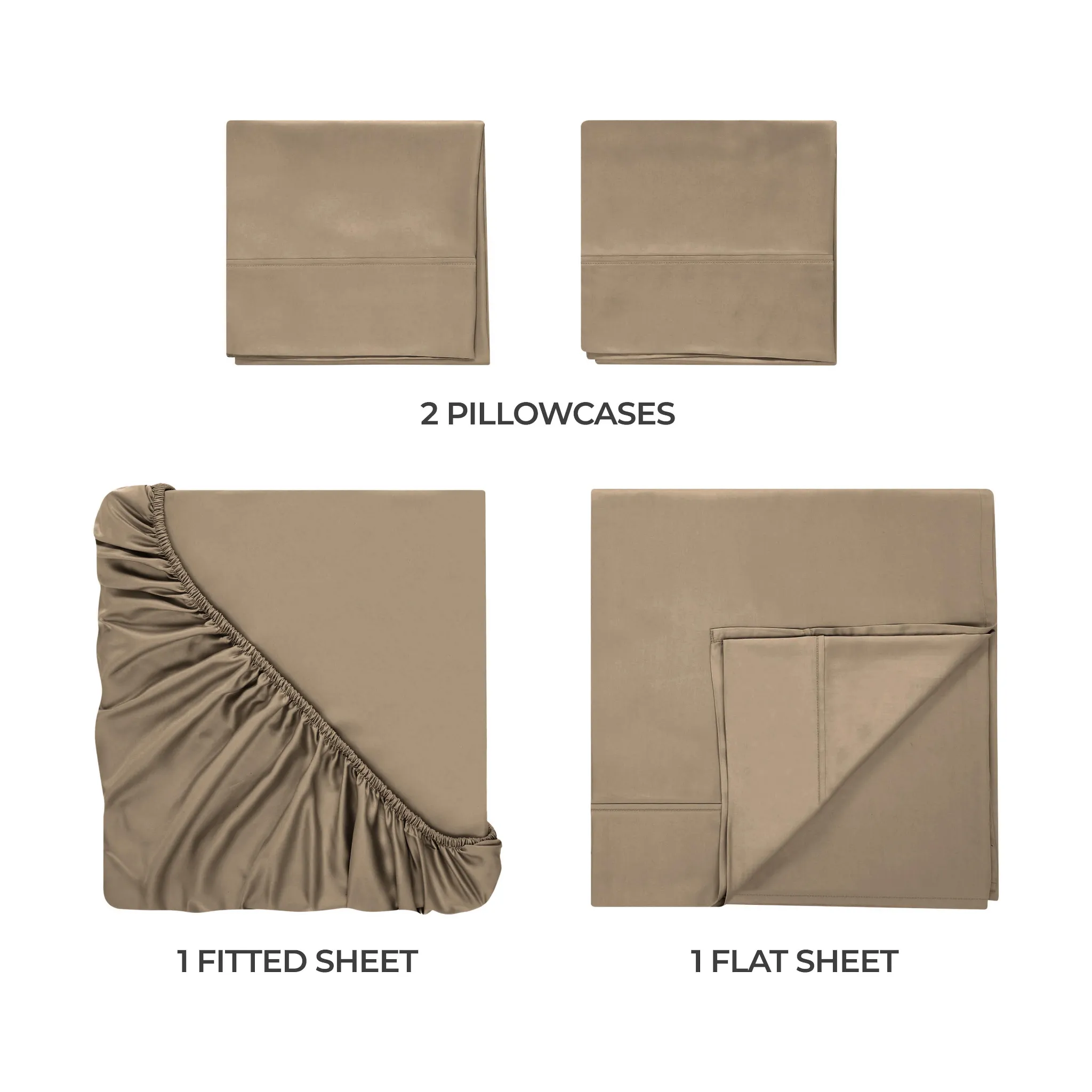 Bamboo Viscose 4-Piece Bed Sheet Set 300 Thread Count Deep Pocket - Image 31