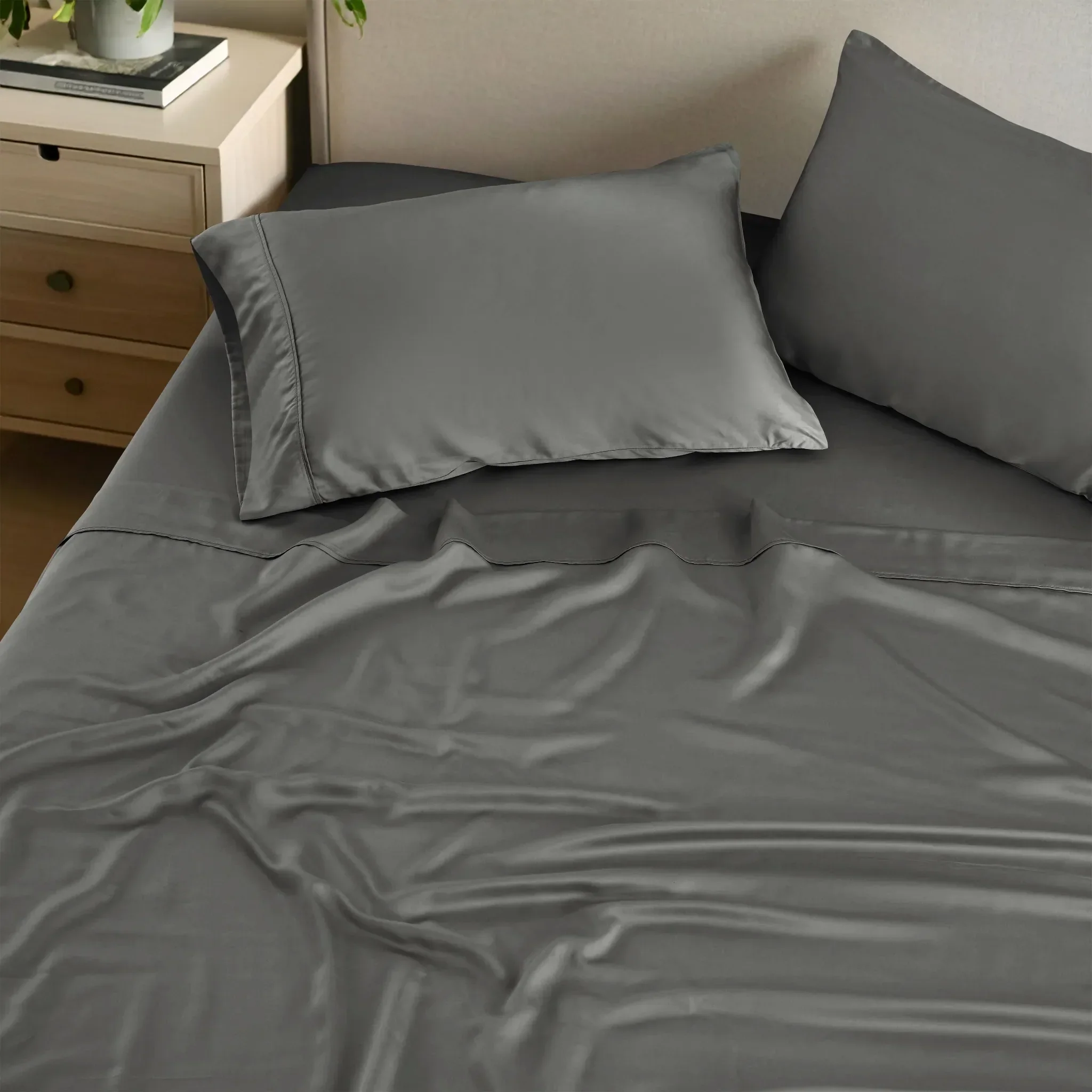 Bamboo Viscose 4-Piece Bed Sheet Set 300 Thread Count Deep Pocket - Image 59