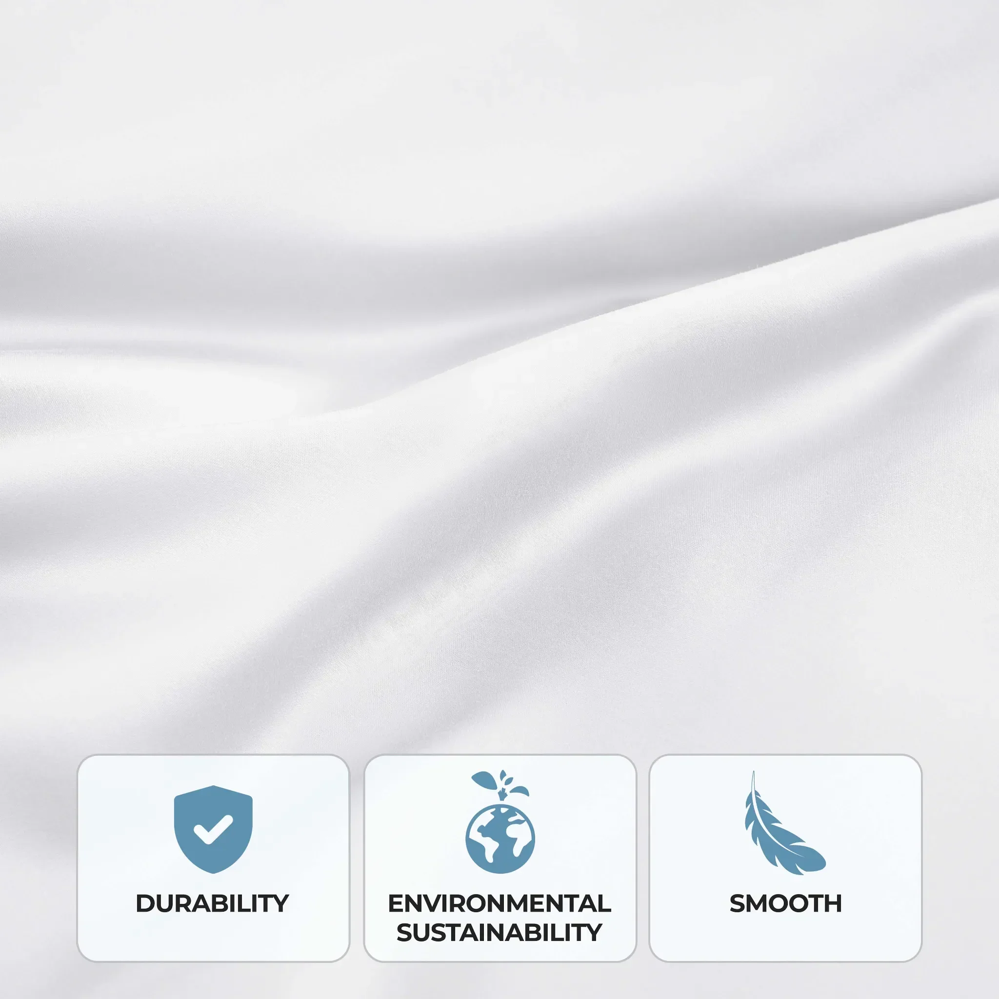 Bamboo Viscose 4-Piece Bed Sheet Set 300 Thread Count Deep Pocket - Image 6
