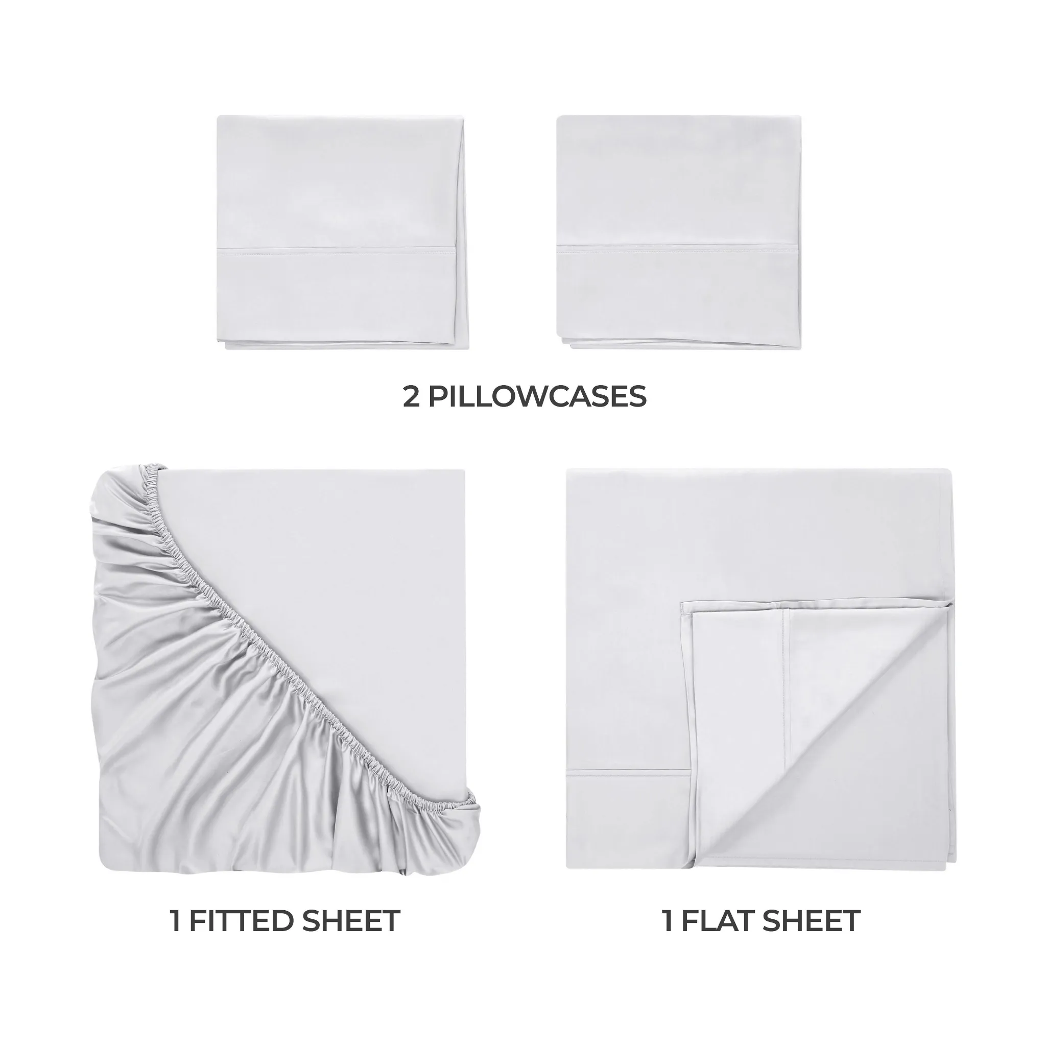 Bamboo Viscose 4-Piece Bed Sheet Set 300 Thread Count Deep Pocket - Image 67