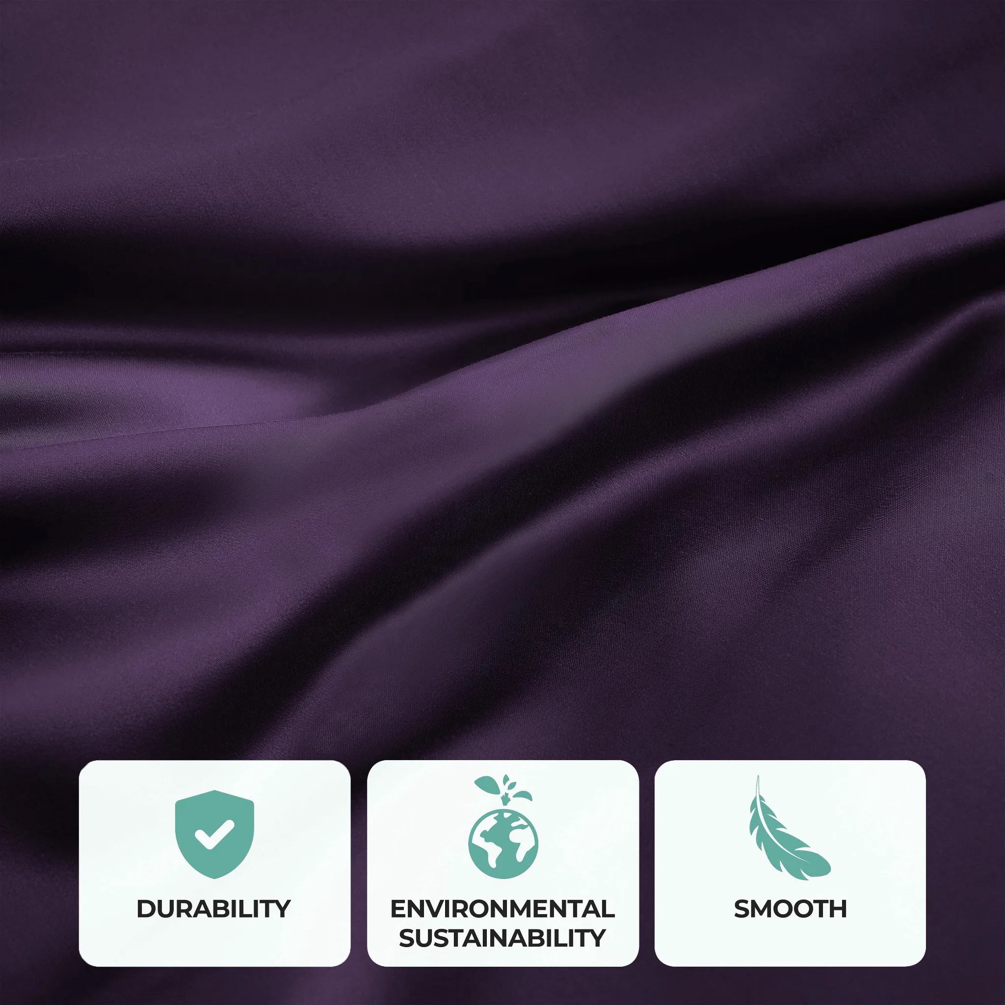 Bamboo Viscose 4-Piece Bed Sheet Set 300 Thread Count Deep Pocket - Image 78