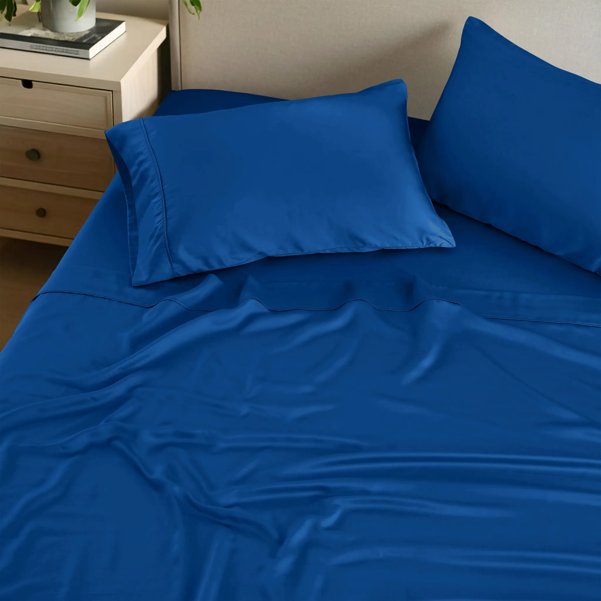 Bamboo Viscose 4-Piece Bed Sheet Set 300 Thread Count Deep Pocket - Image 95