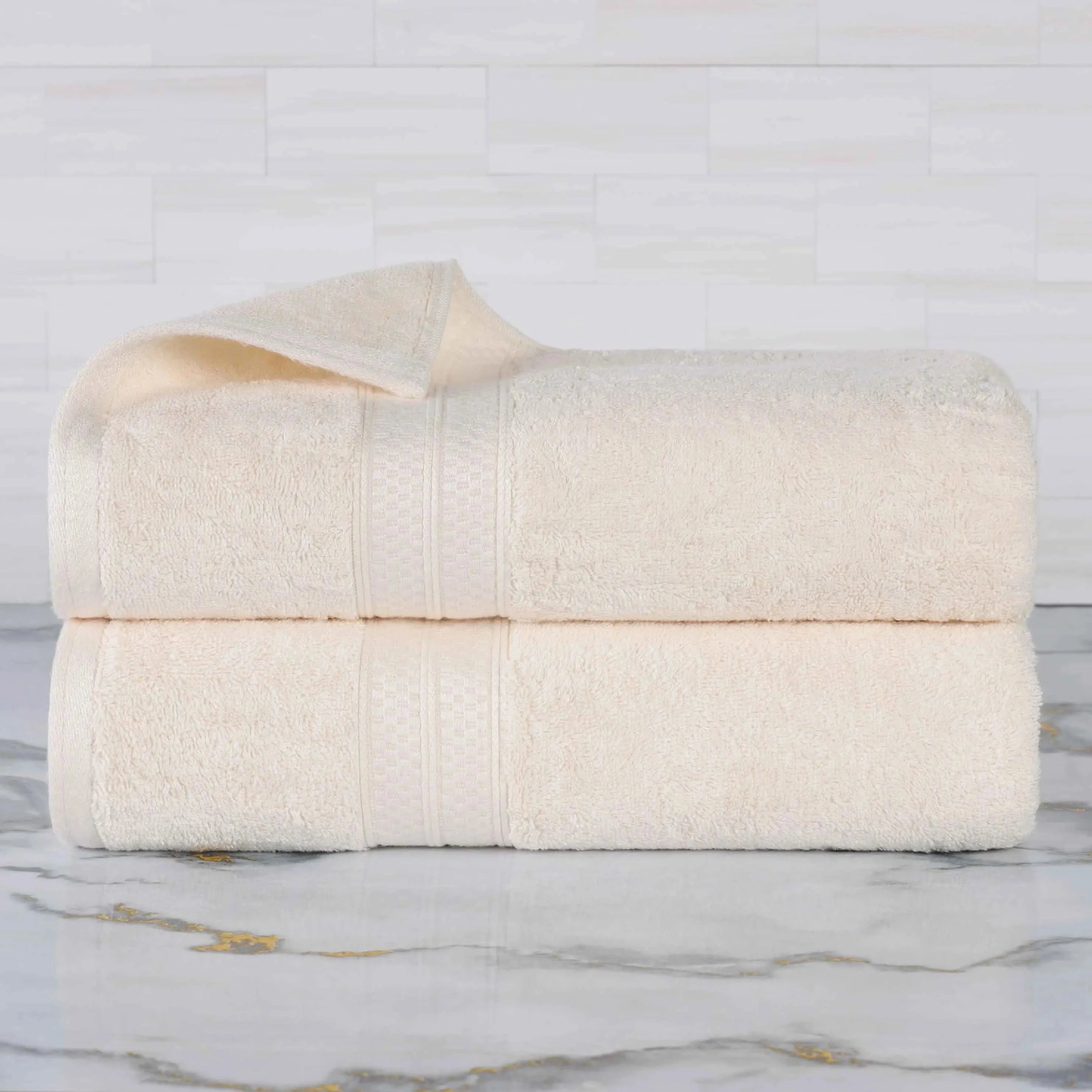 Rayon from Bamboo Cotton Blend Bath Towel Set of 2 - Image 10