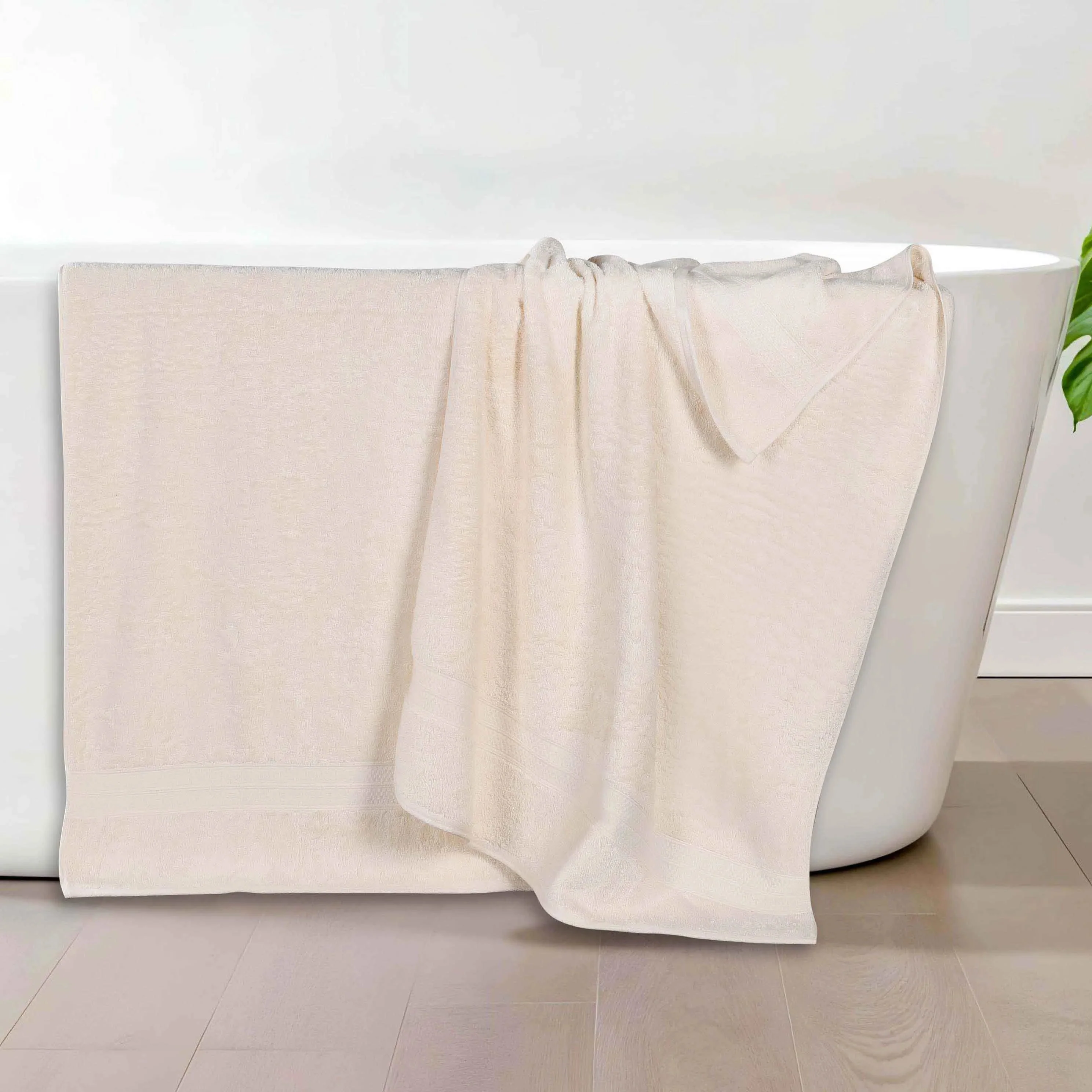 Rayon from Bamboo Cotton Blend Bath Towel Set of 2 - Image 11
