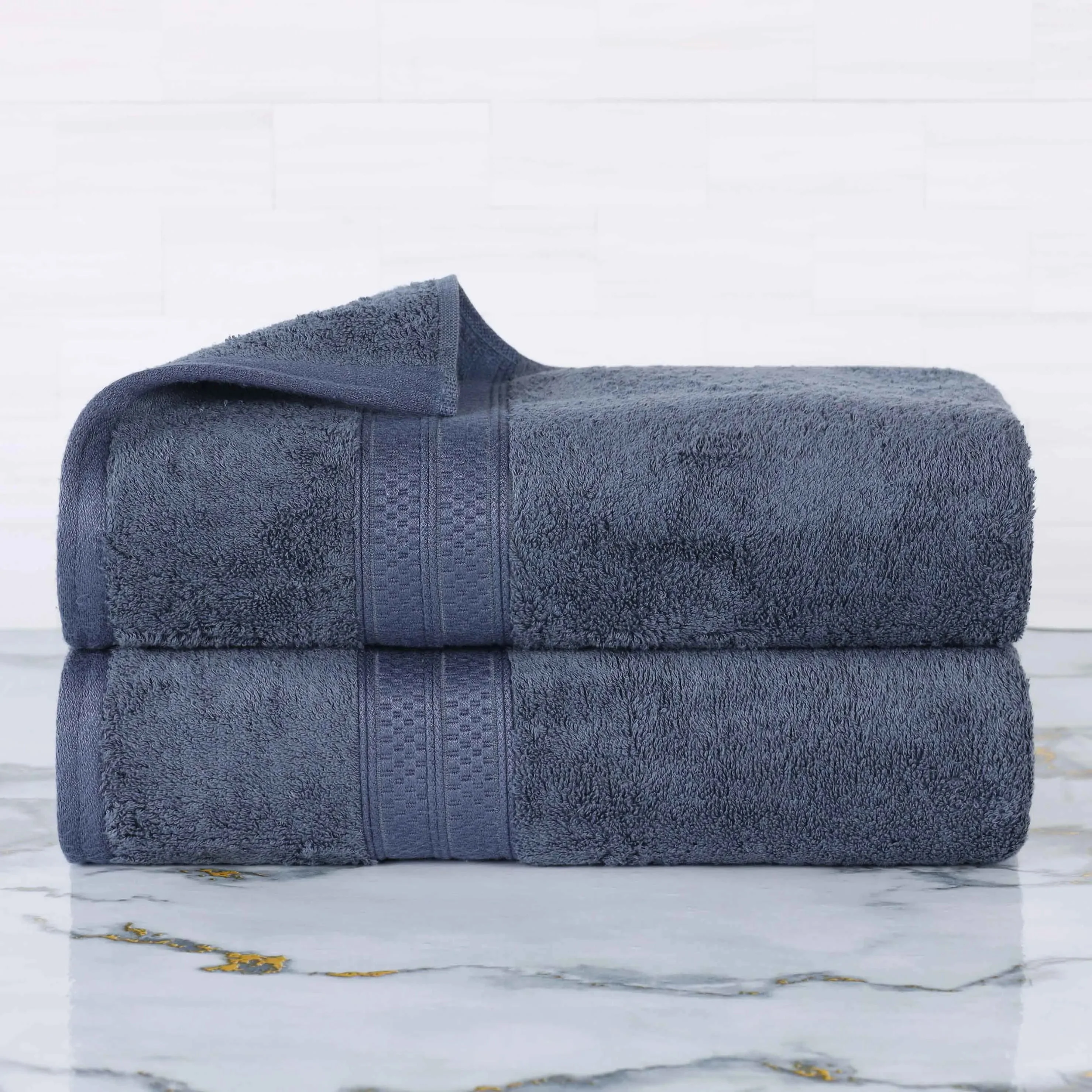 Rayon from Bamboo Cotton Blend Bath Towel Set of 2 - Image 13