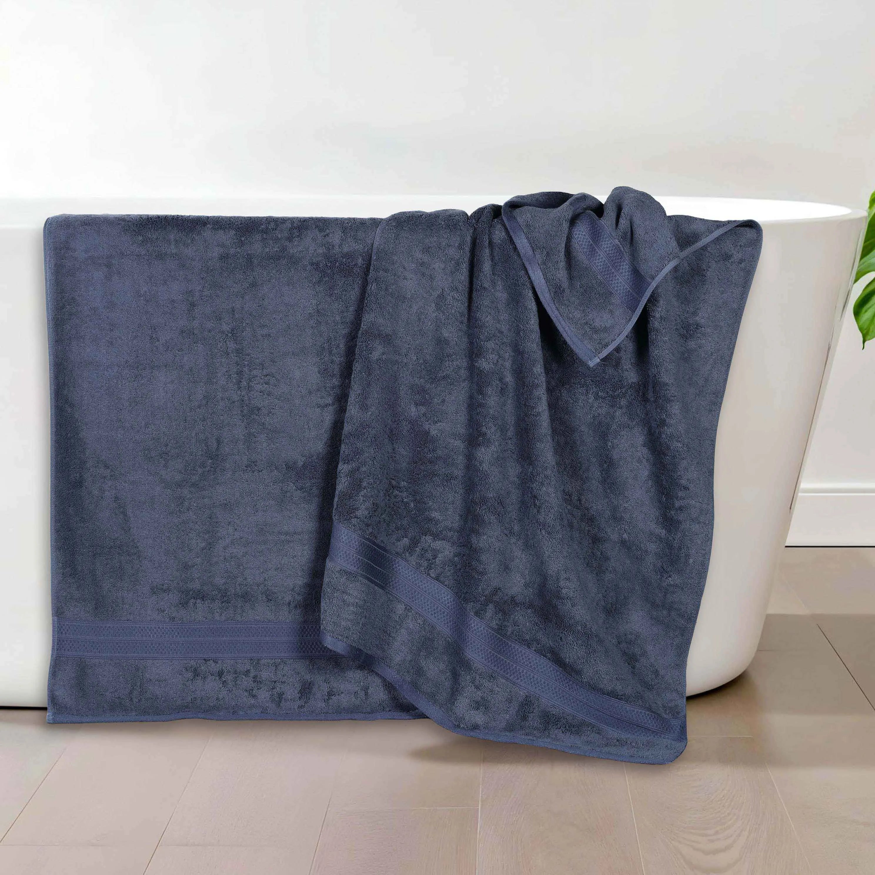 Rayon from Bamboo Cotton Blend Bath Towel Set of 2 - Image 14