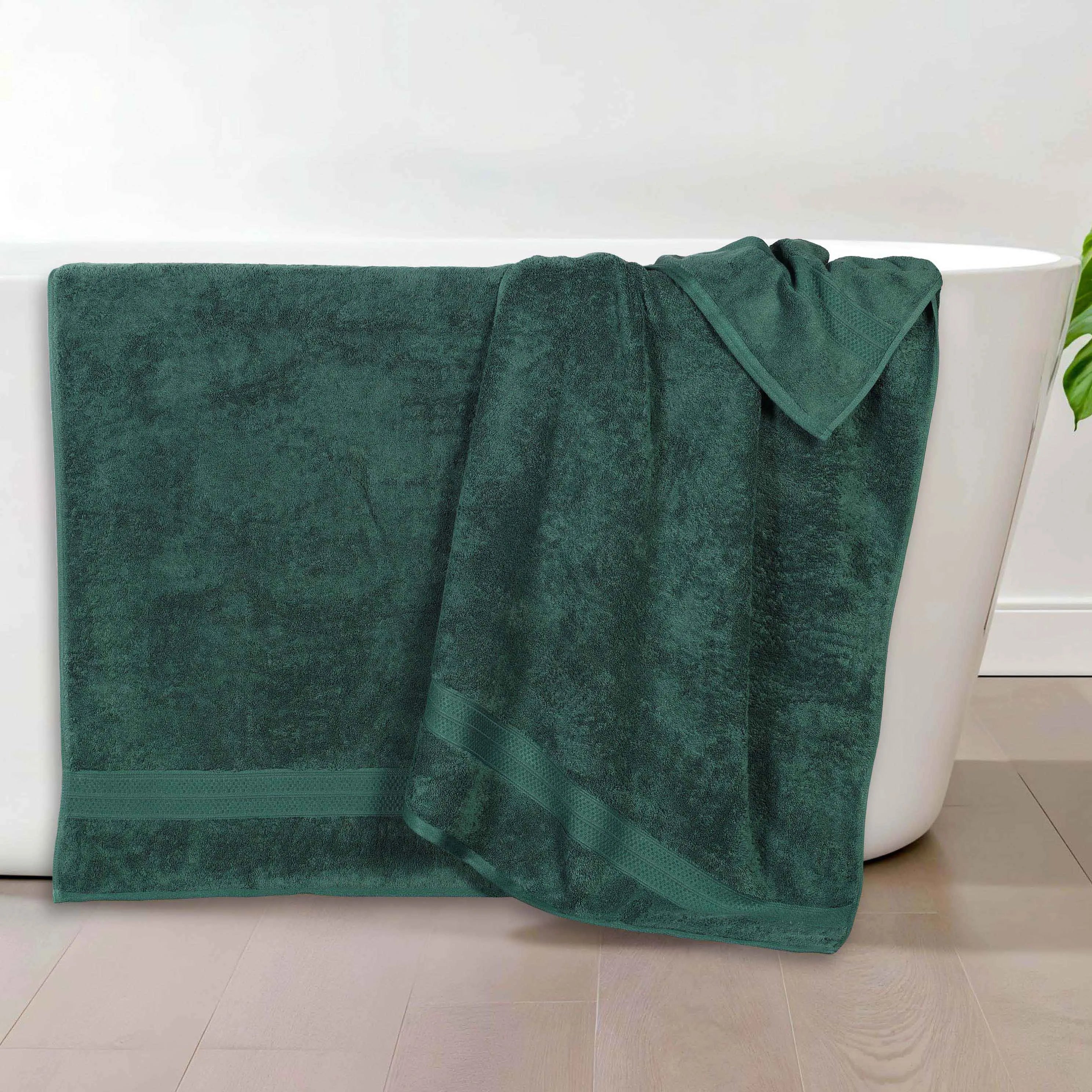 Rayon from Bamboo Cotton Blend Bath Towel Set of 2 - Image 8