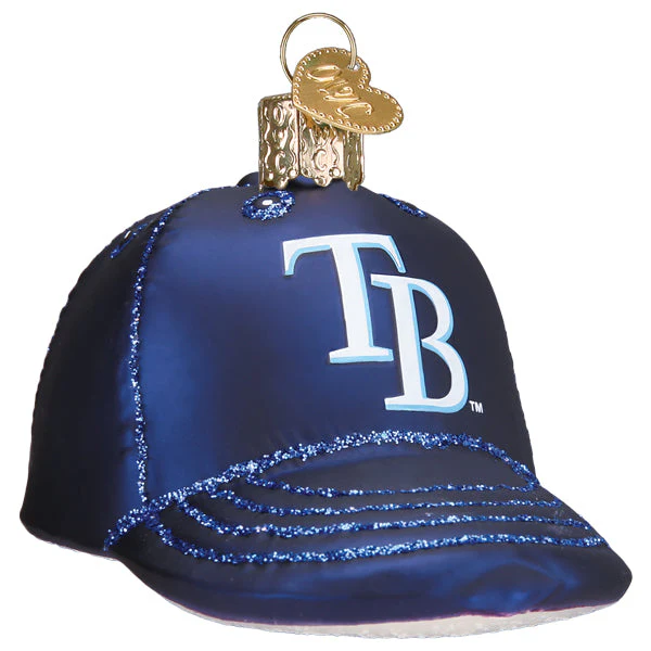 Rays Baseball Cap Ornament - Image 3