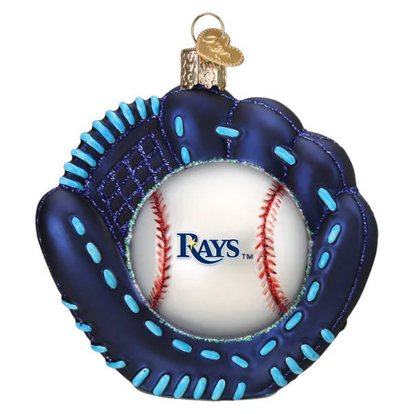 Rays Baseball Mitt Ornament - Image 3