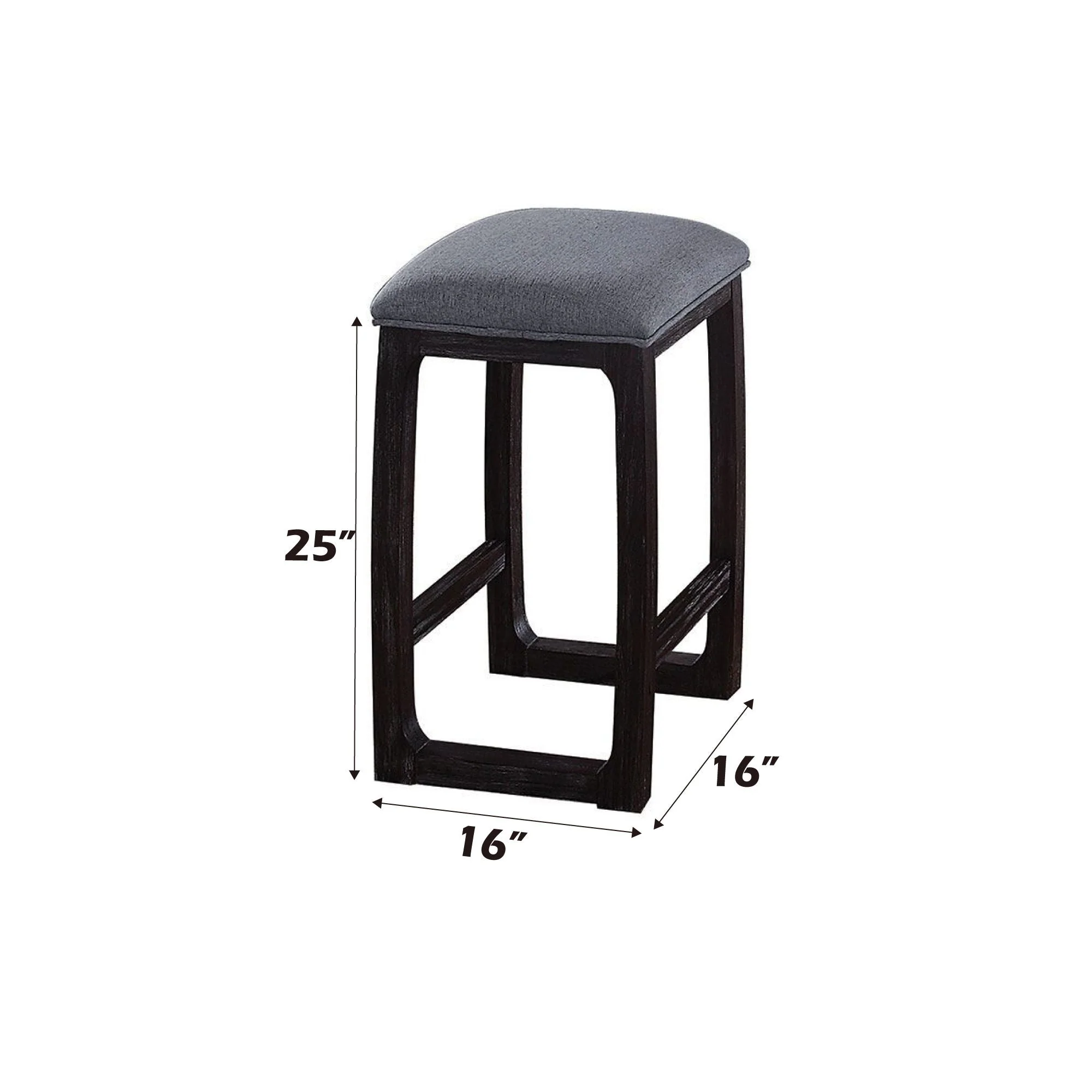 Razo - Weathered Counter Height Stool - Gray - Image 2