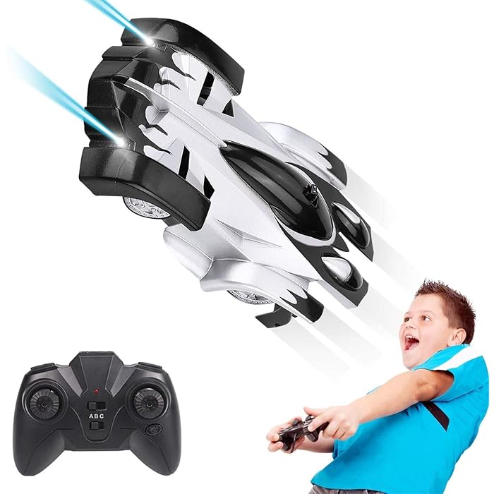 RC Wall Climbing Car Infrared Laser Tracking Remote Control Stunt Toy - Image 4